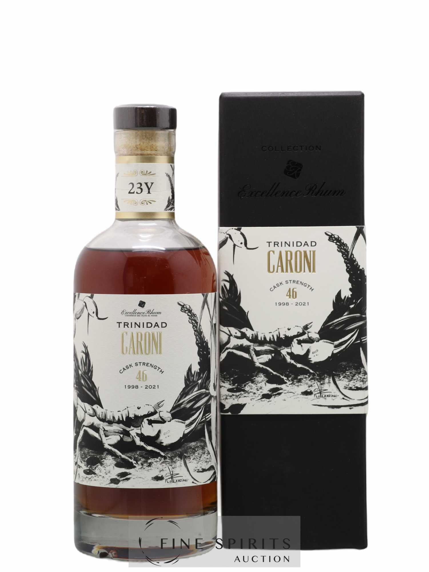 Caroni 23 years 1998 Excellence Rhum Cask Strength 46 One of 225 - bottled 2021