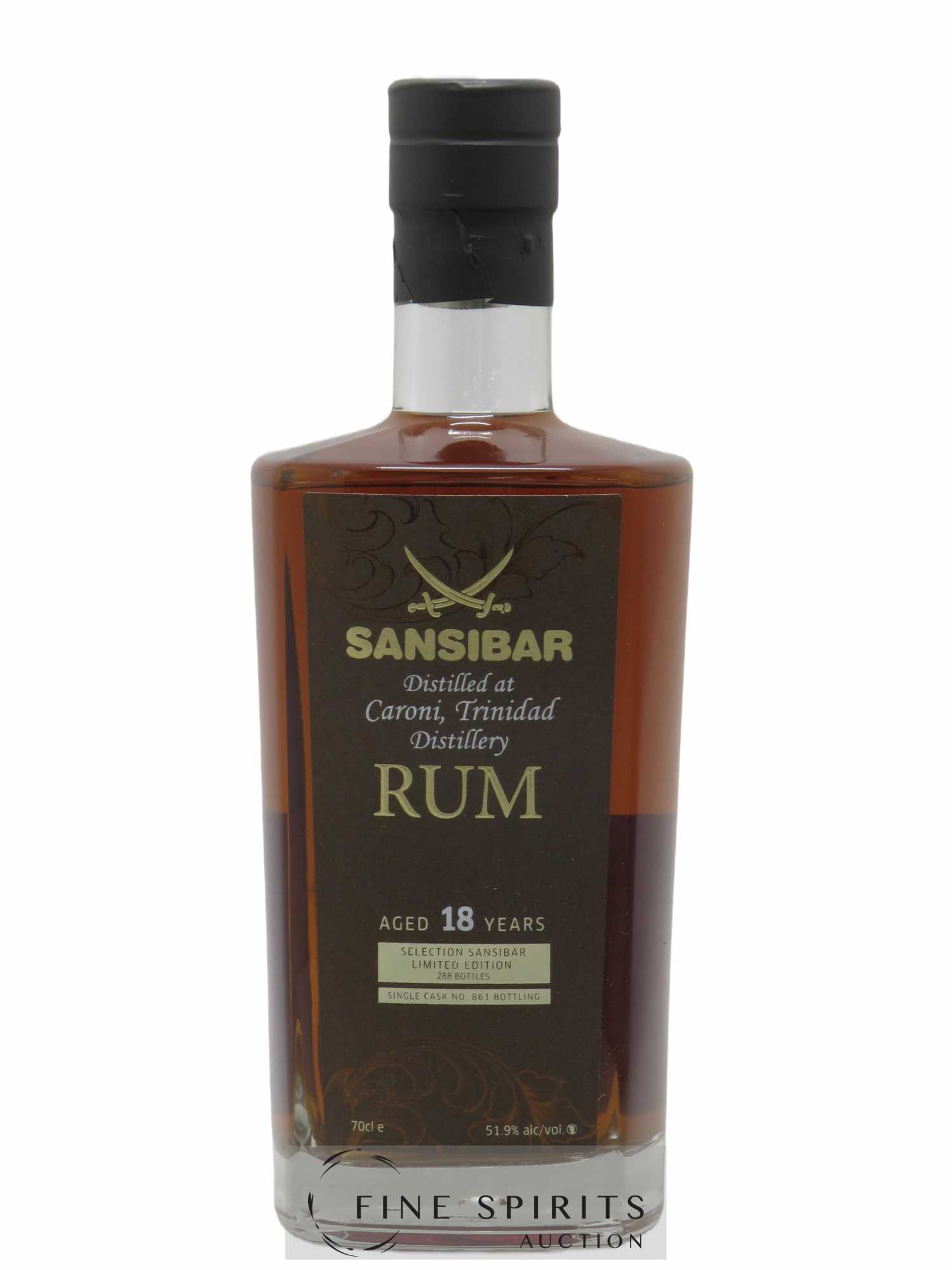 Caroni 18 years 1997 Sansibar Single Cask n°861 - bottled 2015 Limited Edition of 288 bottles