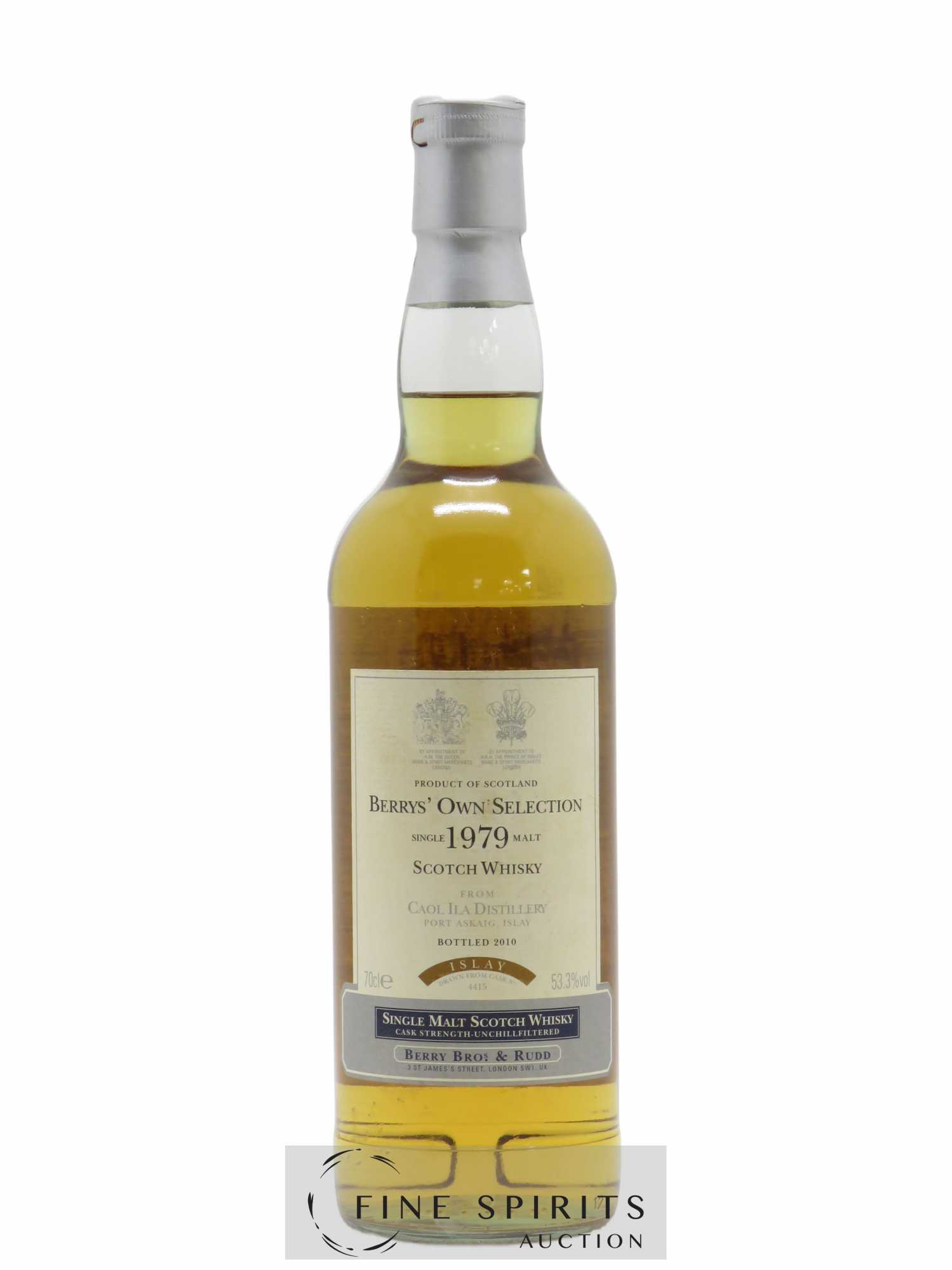 Caol Ila 1979 Berry Bros & Rudd Cask n°4415 - bottled 2010 Berry's Own Selection