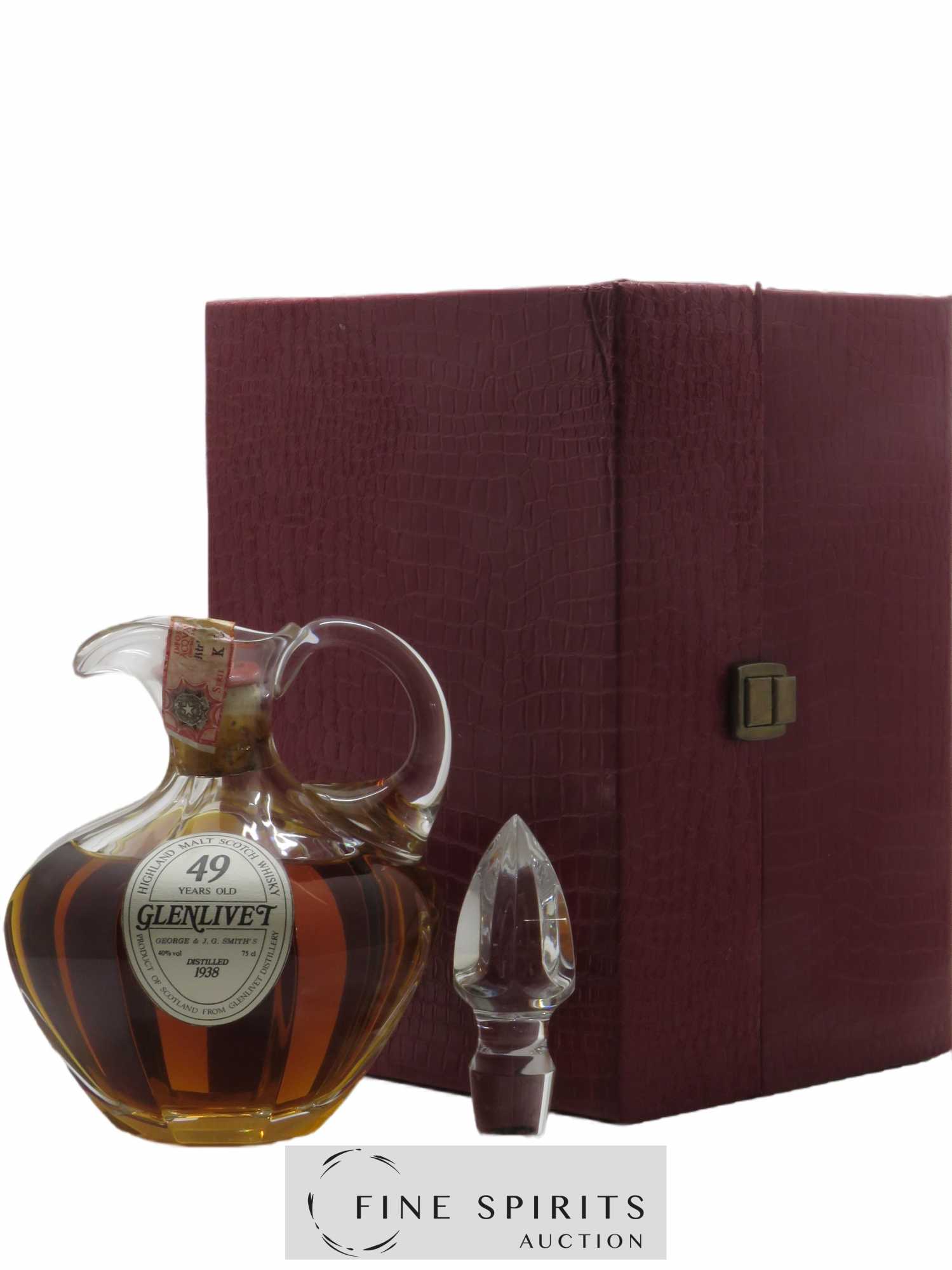 Glenlivet 49 years 1938 Of. Decanter