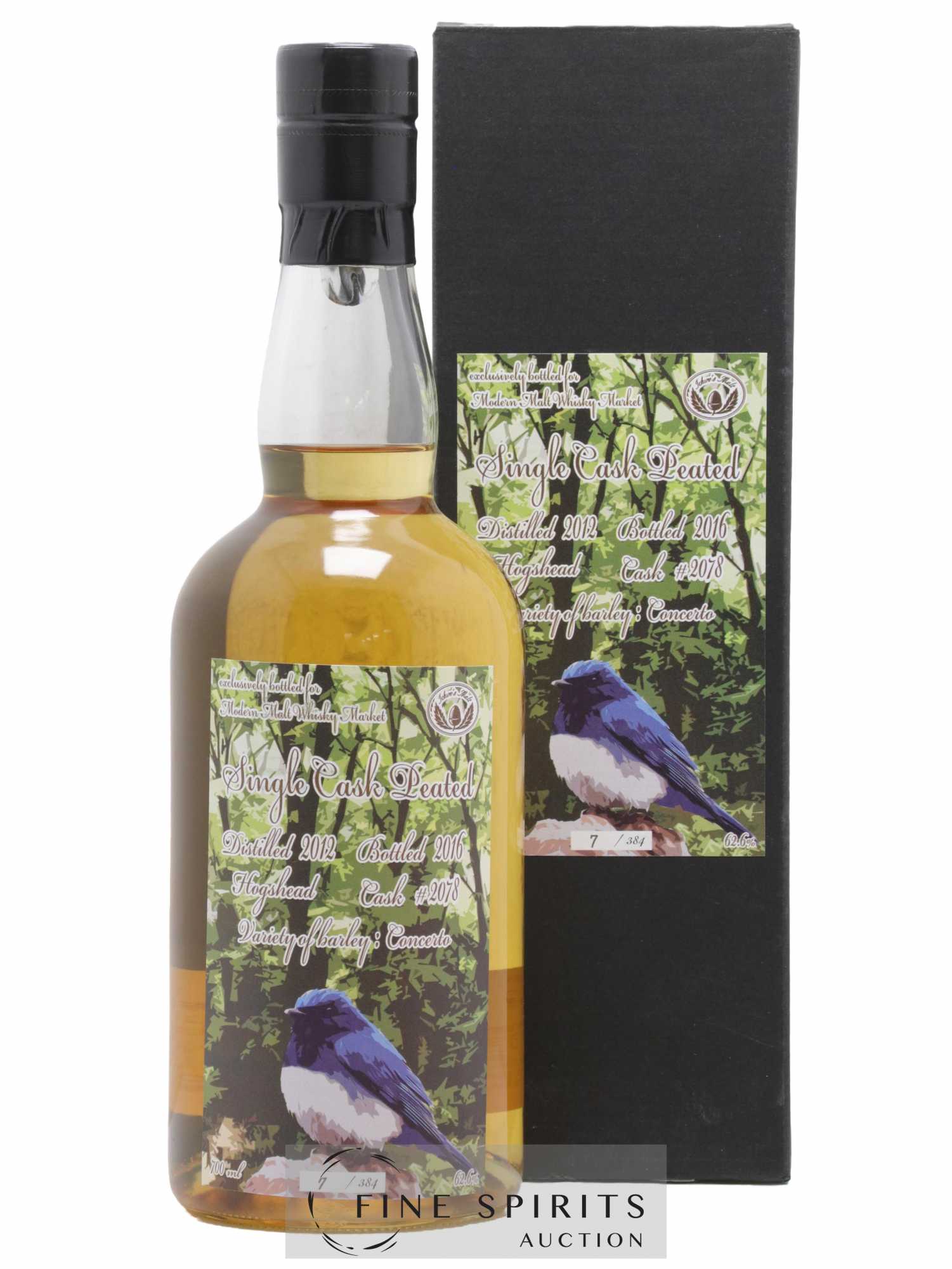 Chichibu 2012 Of. Single Cask Peated n°2078 - One of 384 - bottled 2016 Modern Malt Whisky Market Ichiro's Malt