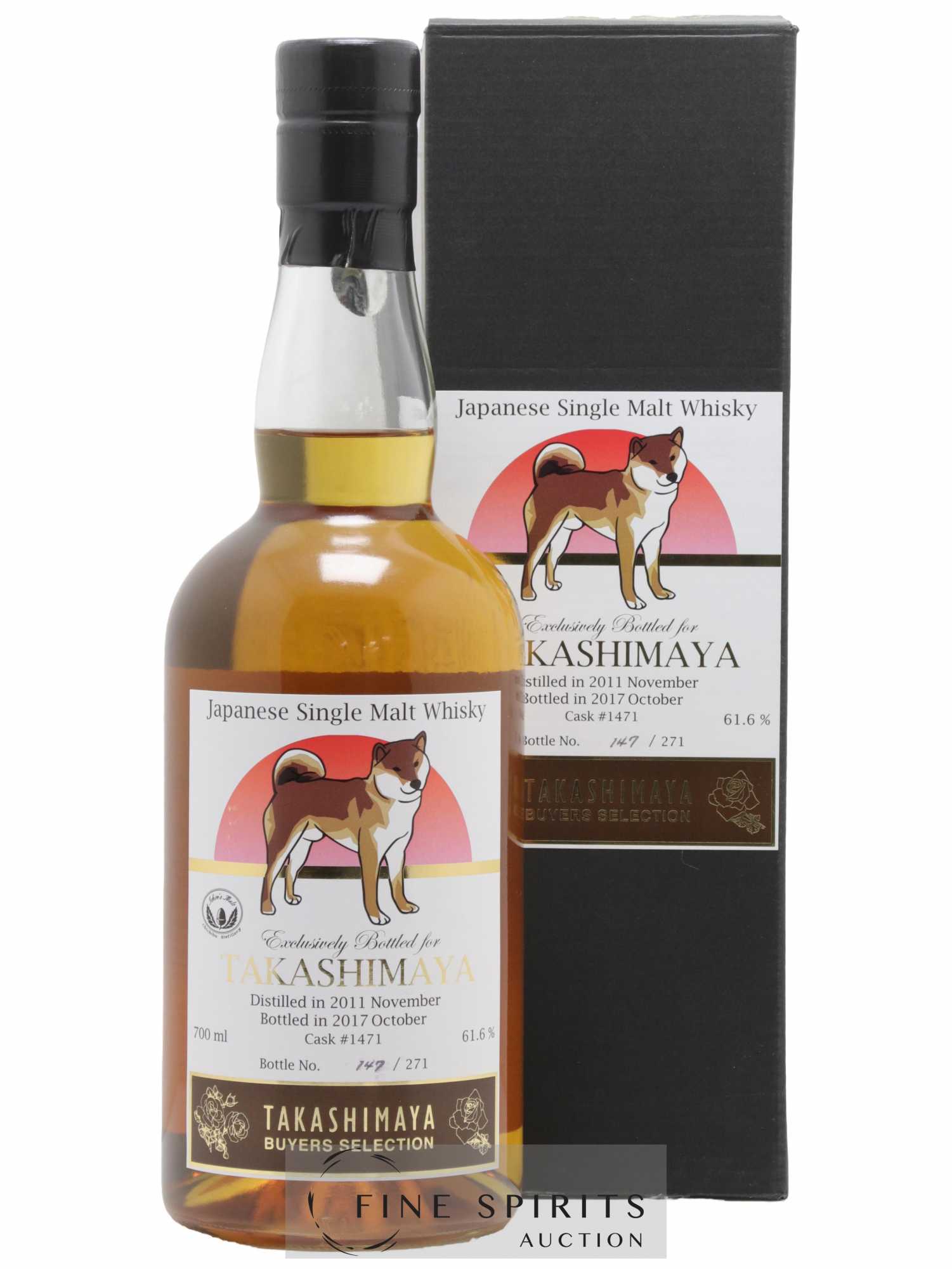 Chichibu 2011 Of. Takashimaya Buyer's Selection Cask n°1471 - One of 271 - bottled 2017 Ichiro's Malt