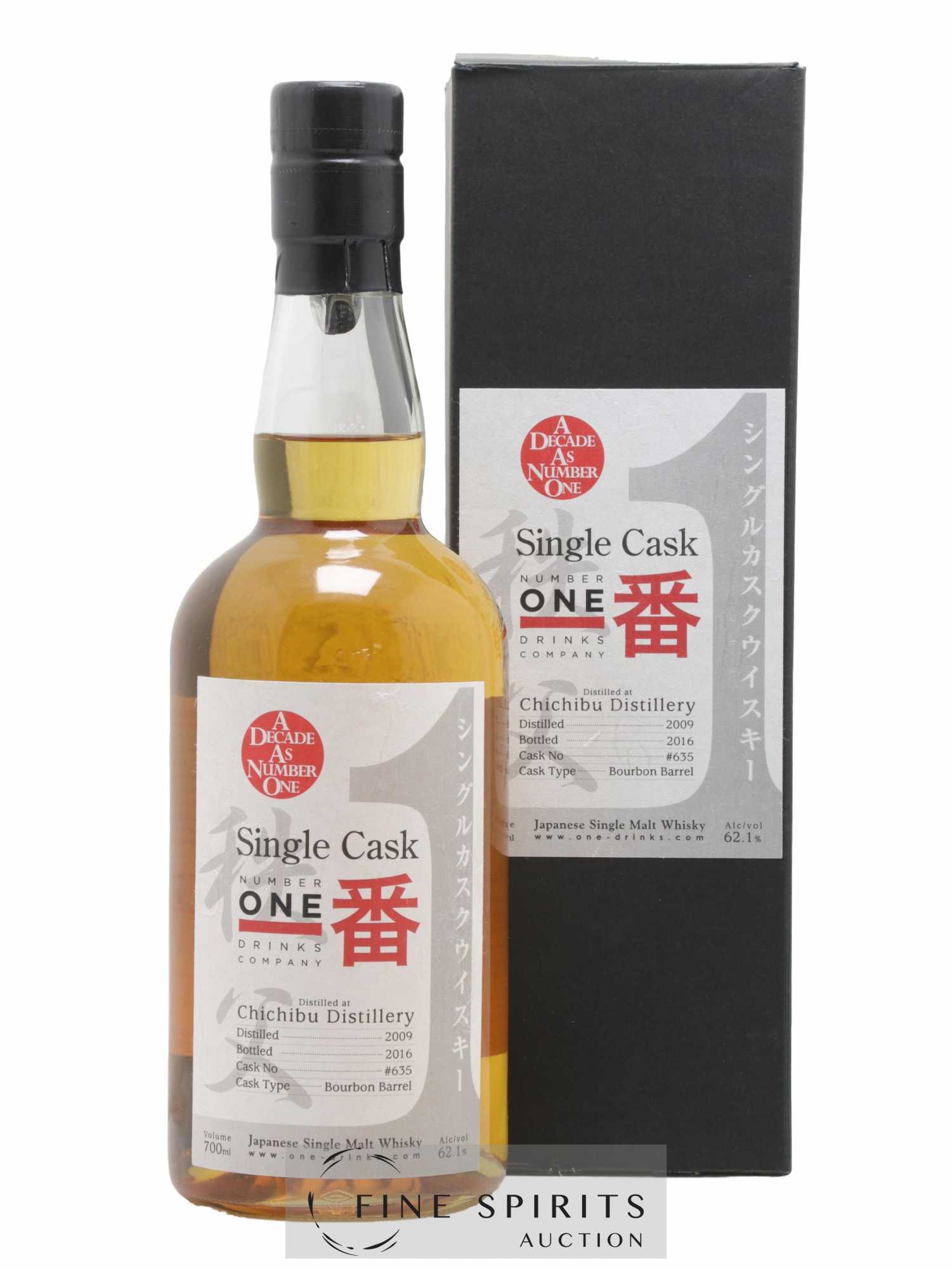 Chichibu 2009 Of. A Decade as Number One Cask n°635 - bottled 2016 Number One Drinks