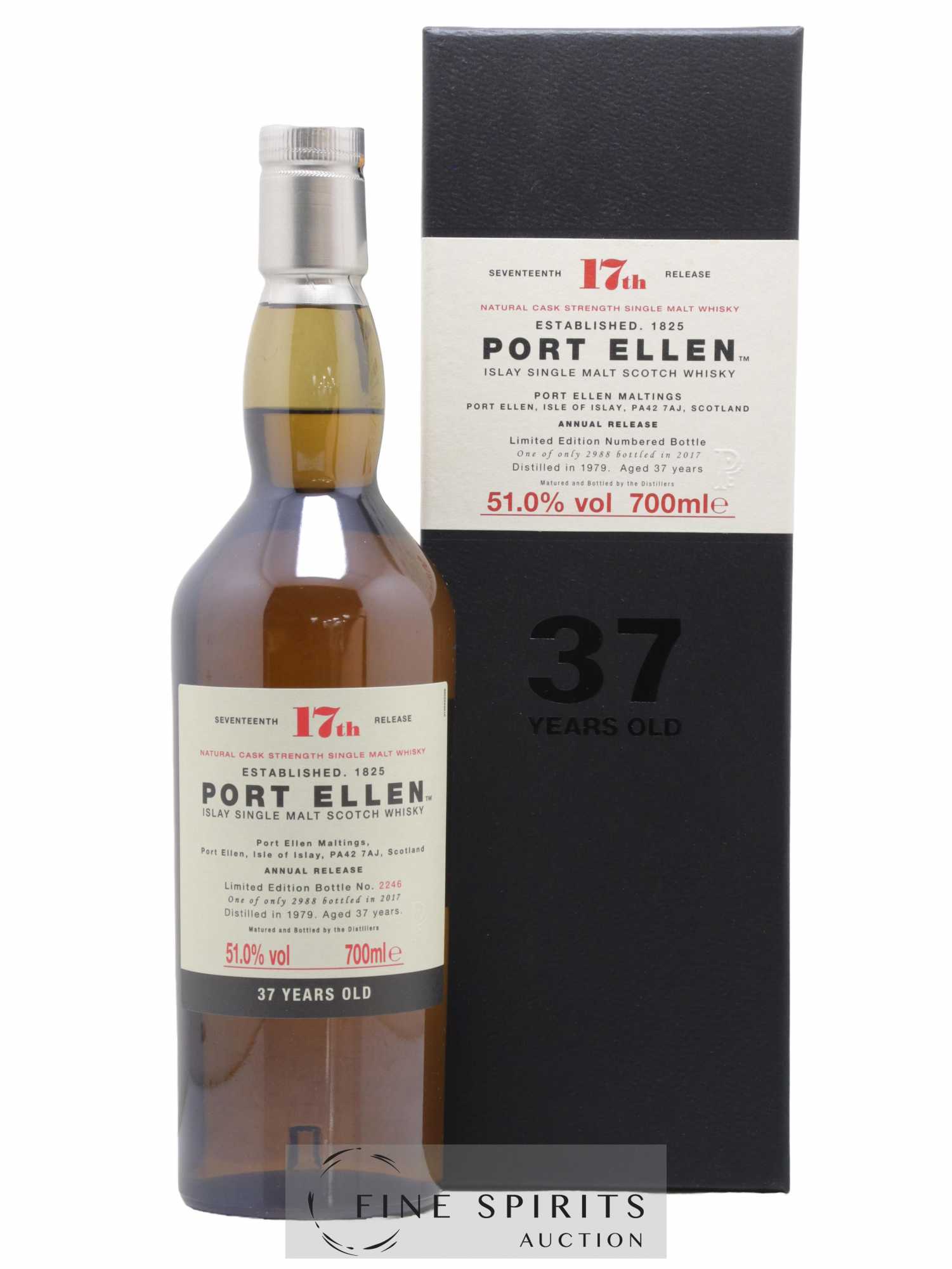 Port Ellen 37 years 1979 Of. 17th Release One of 2988 - bottled 2017 Limited Edition