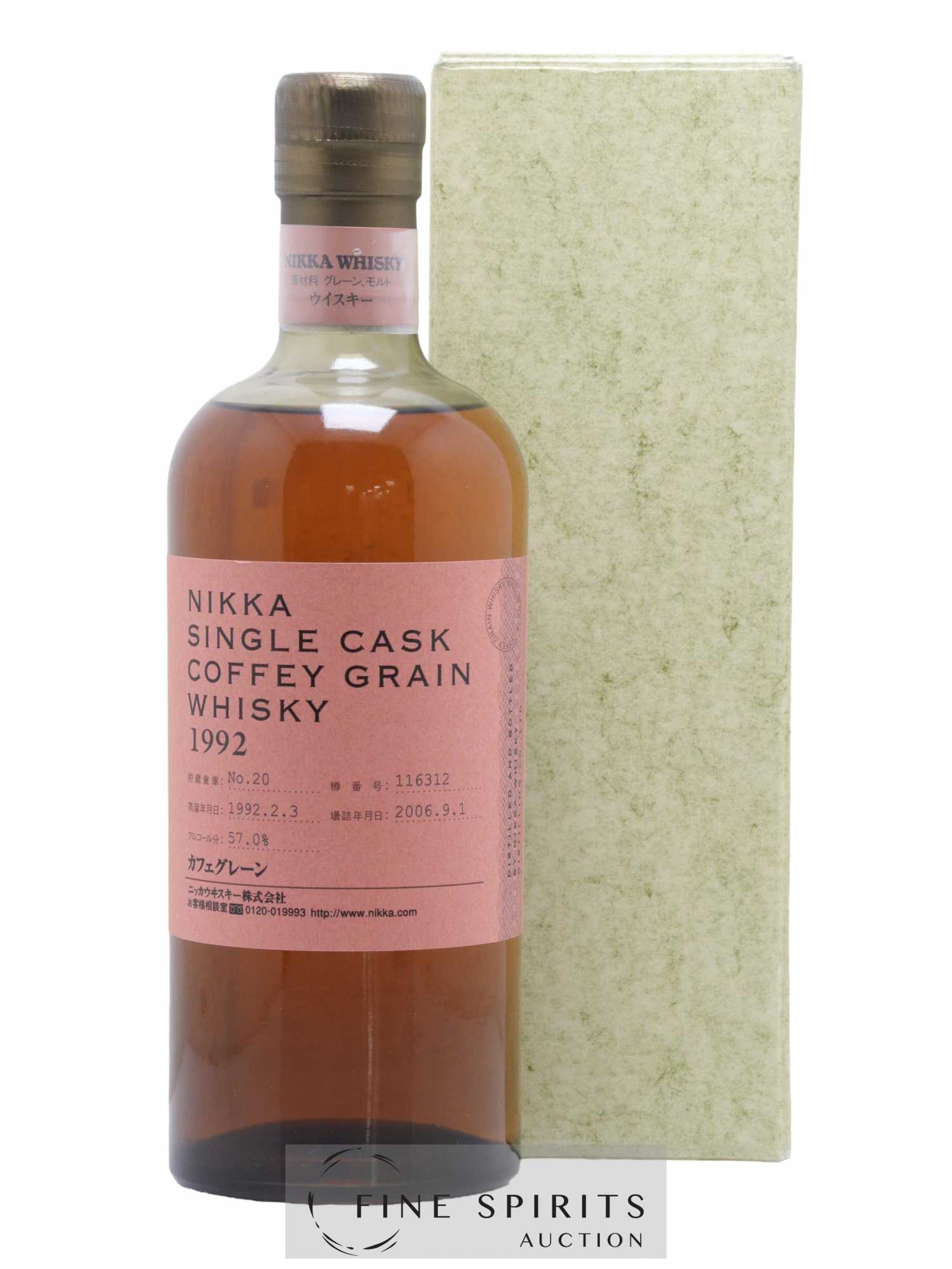 Nikka 1992 Of. Coffey Grain Cask n°116312 - bottled 2006 Nikka Single Cask
