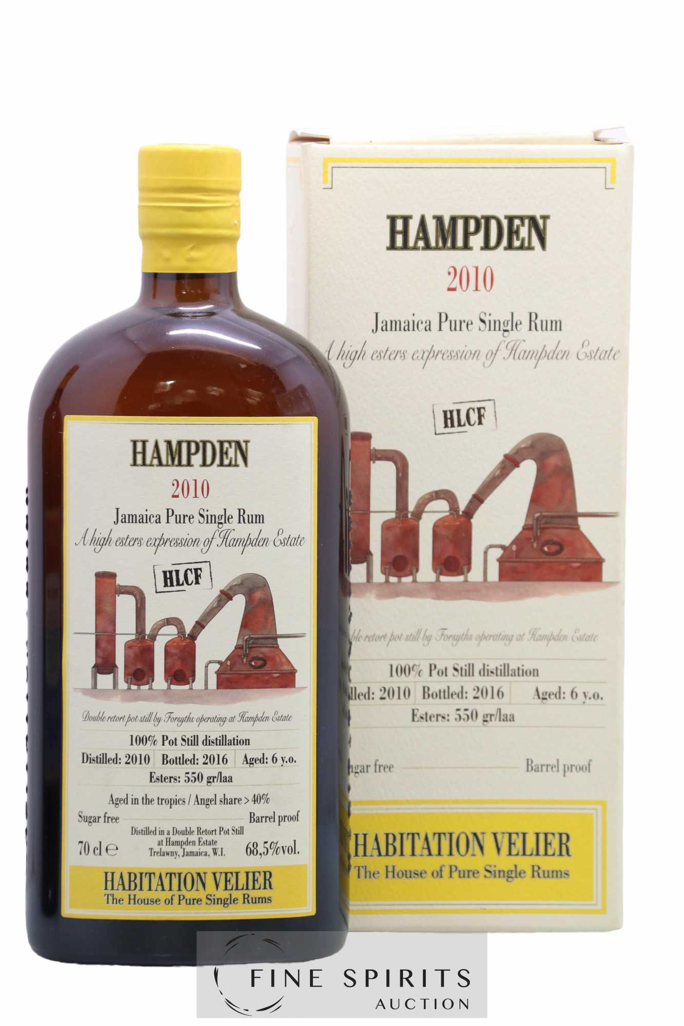 Hampden 6 years 2010 Velier HLCF Pot Still Distillation - bottled 2016 Habitation Velier