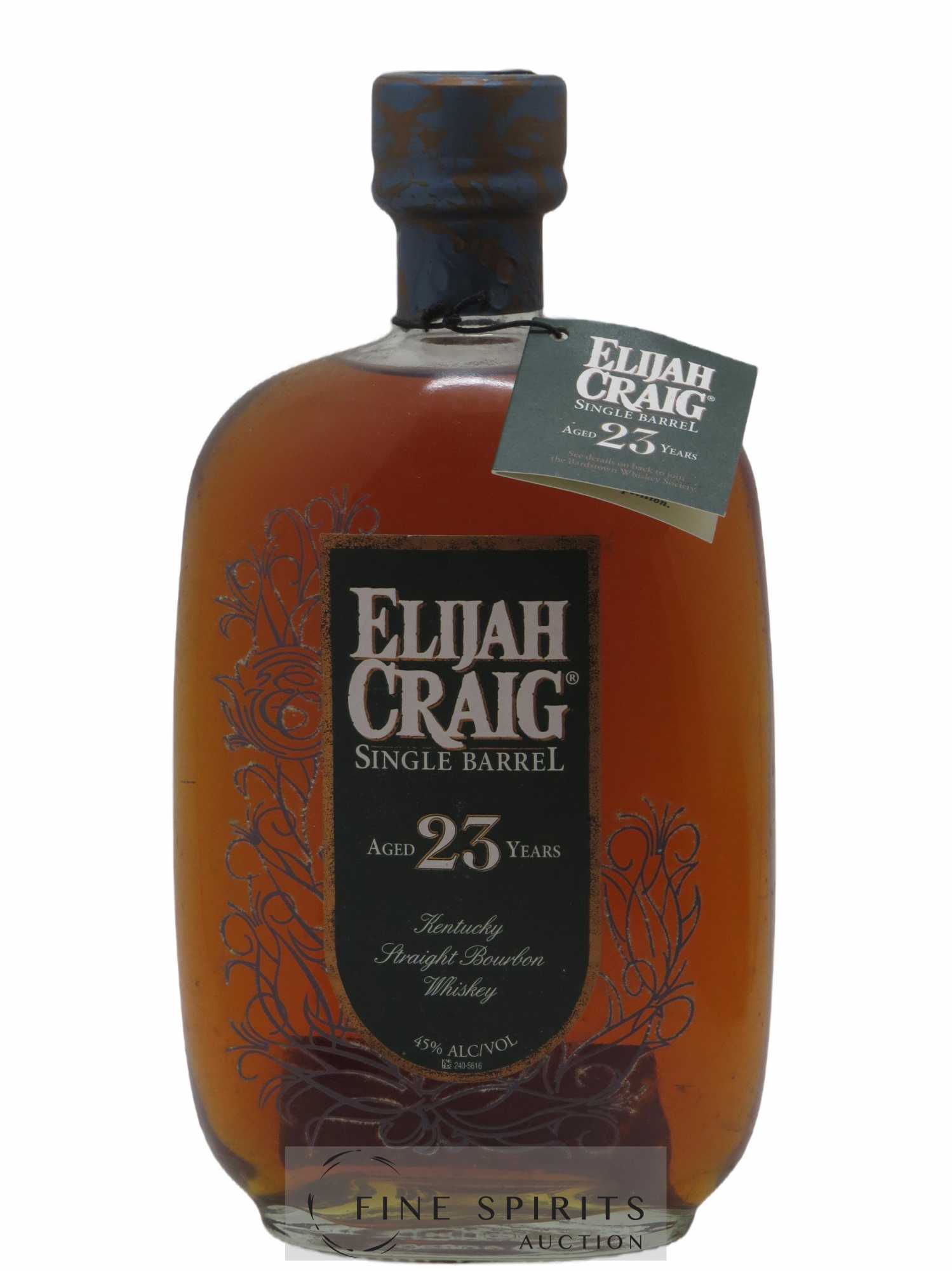 Elijah Craig 23 years Of. Single Barrel n°168 - barreled on 1990