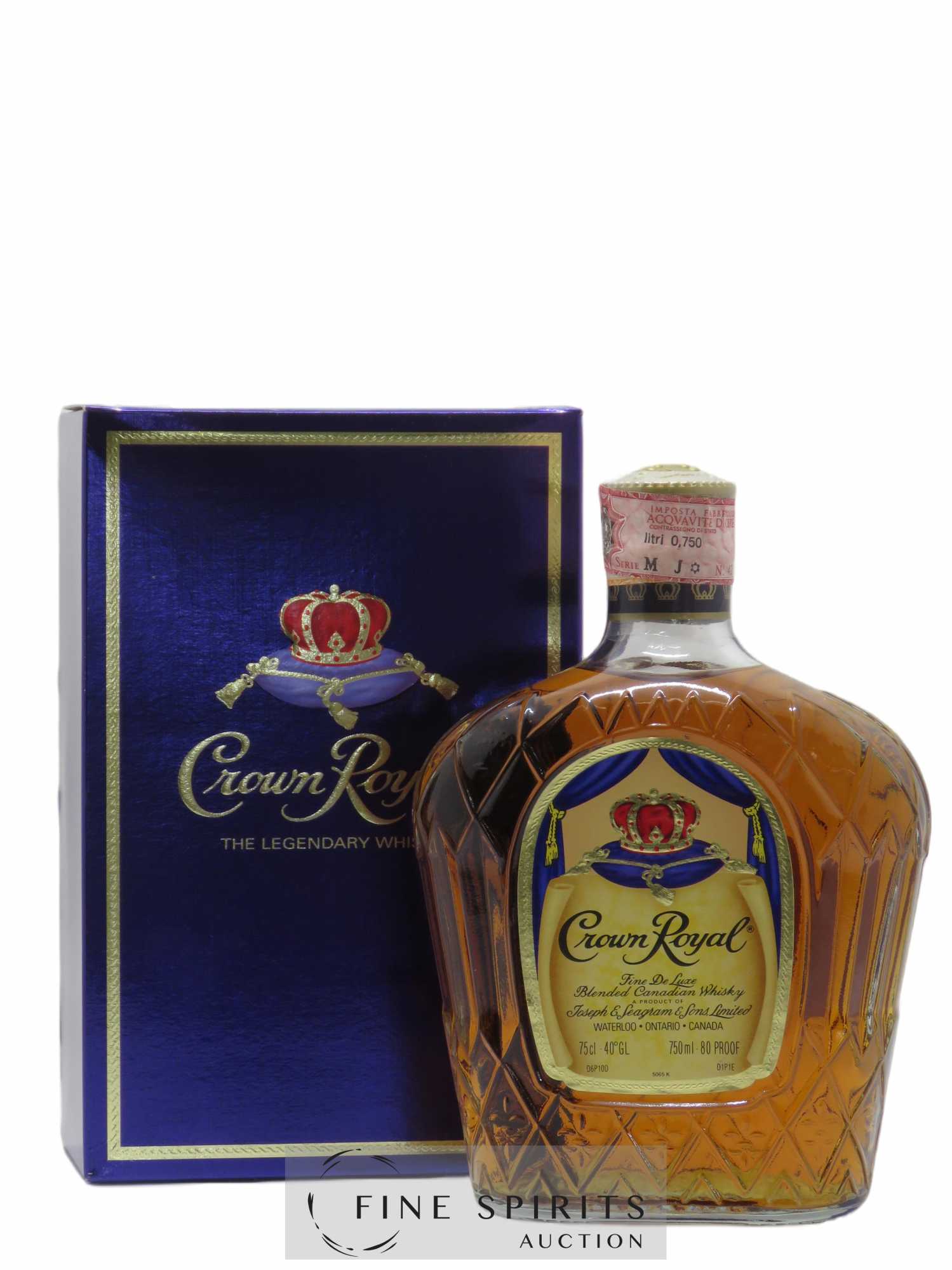 Crown Royal Of. Joseph E. Seagram & Sons Fine de Luxe
