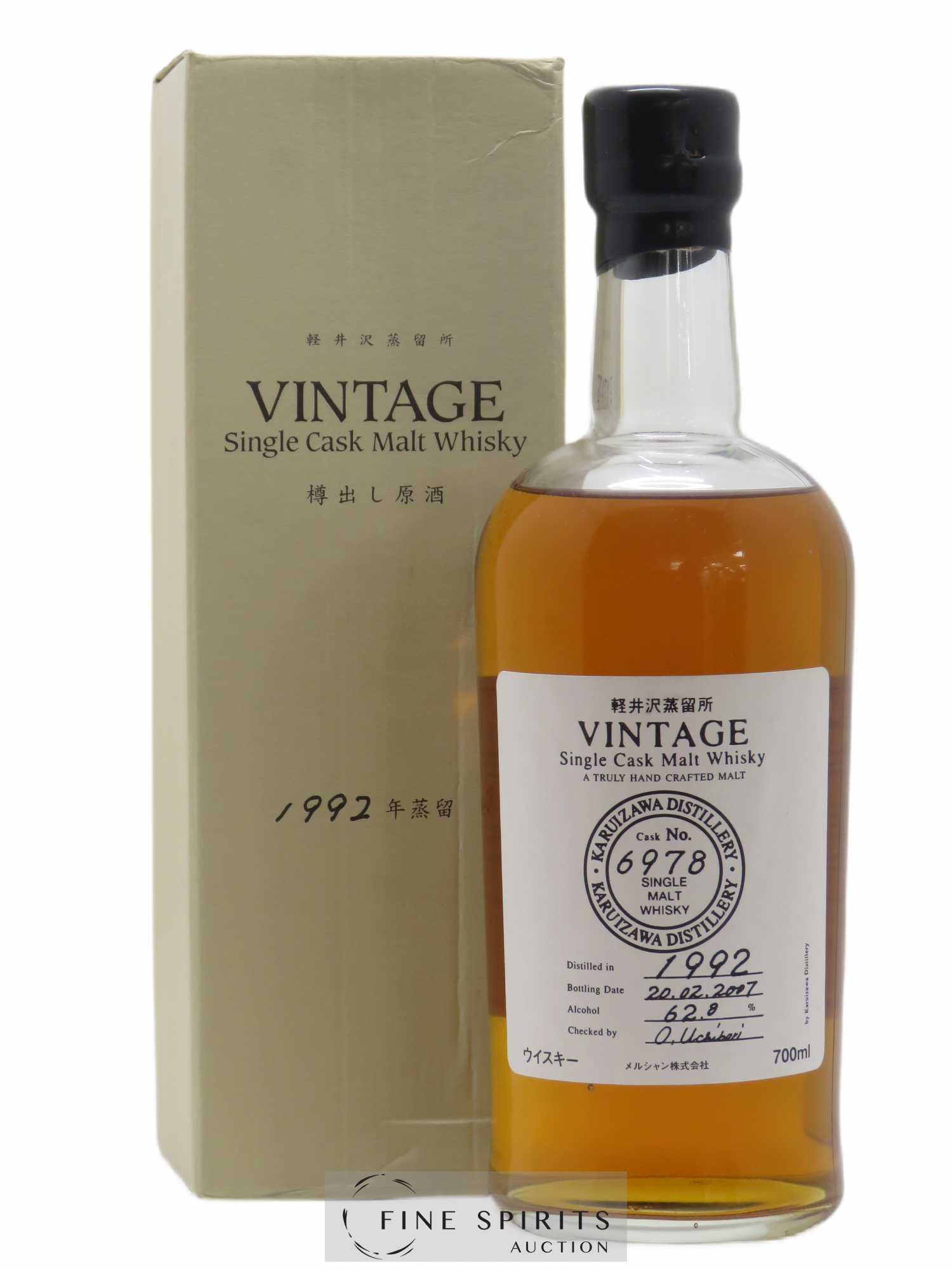 Karuizawa 1992 Number One Drinks Vintage Single Cask n°6978 - bottled 2007
