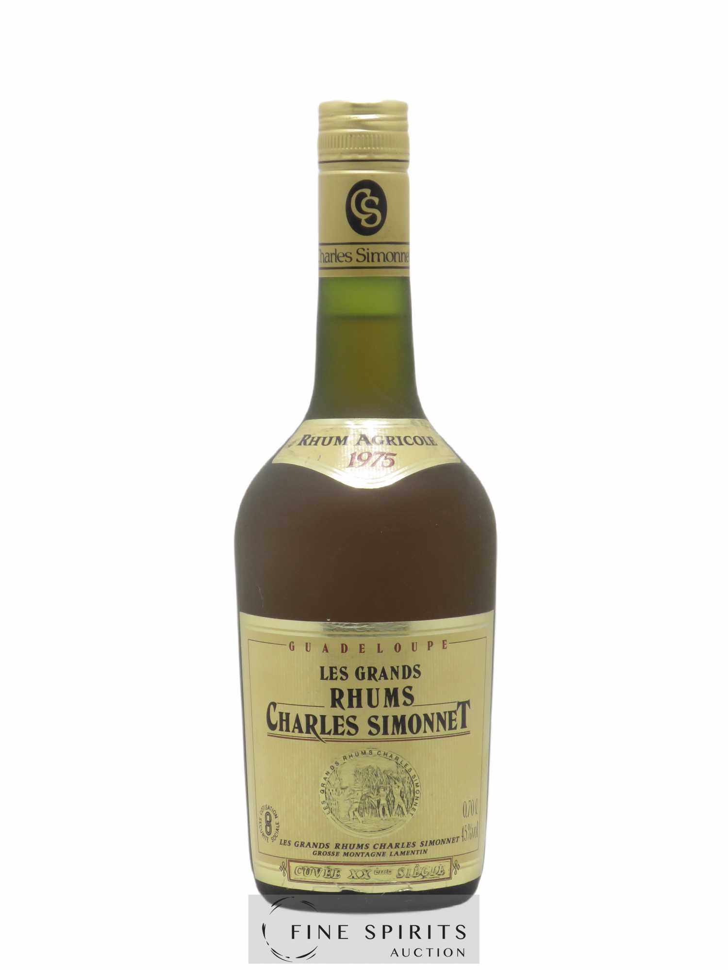 Charles Simonnet 1975 Of. Cuvée XXème Siècle Les Grands Rhums
