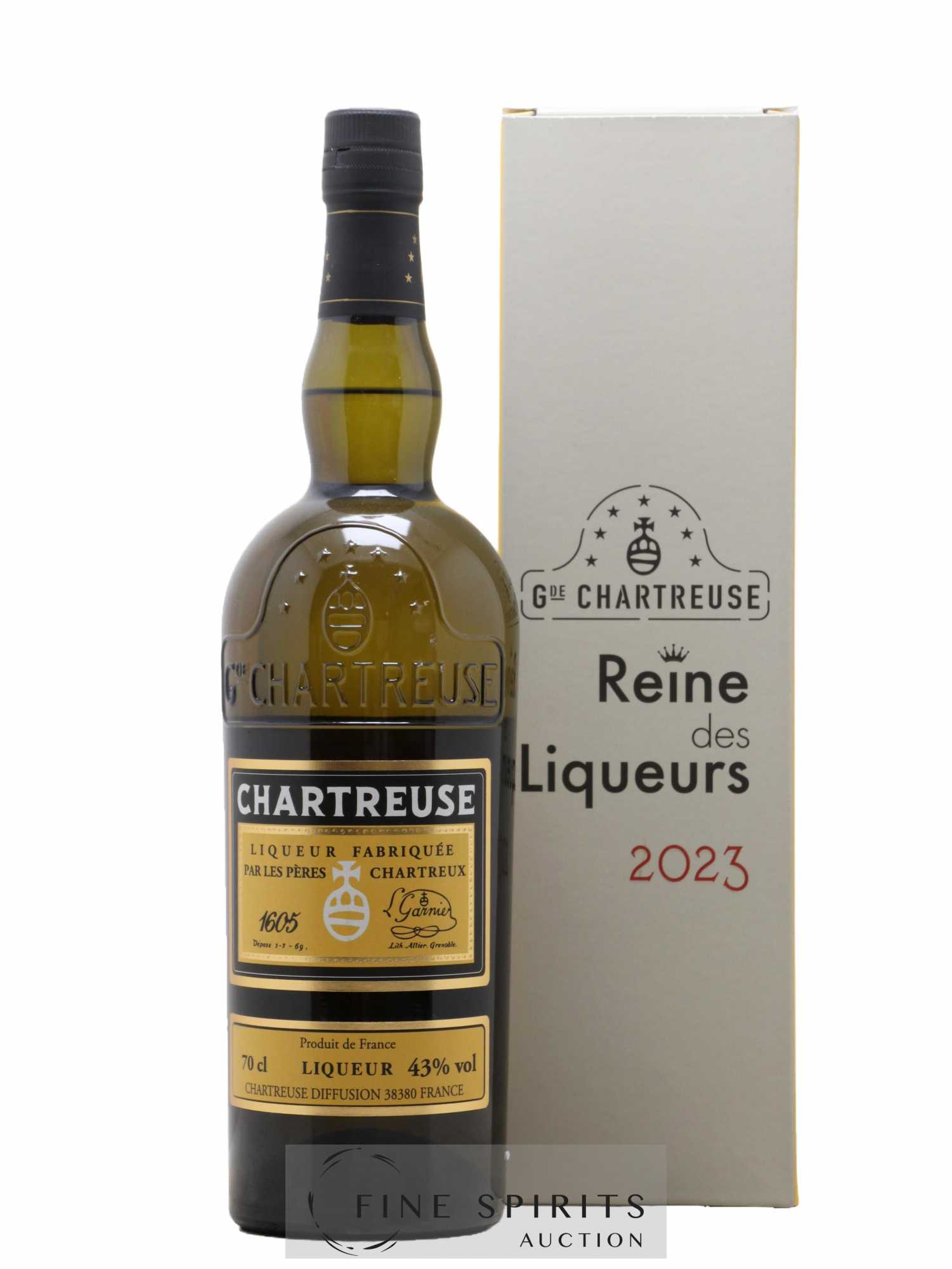 Chartreuse Of. Jaune - Reine des Liqueurs Mise 2023 - 1700 bouteilles