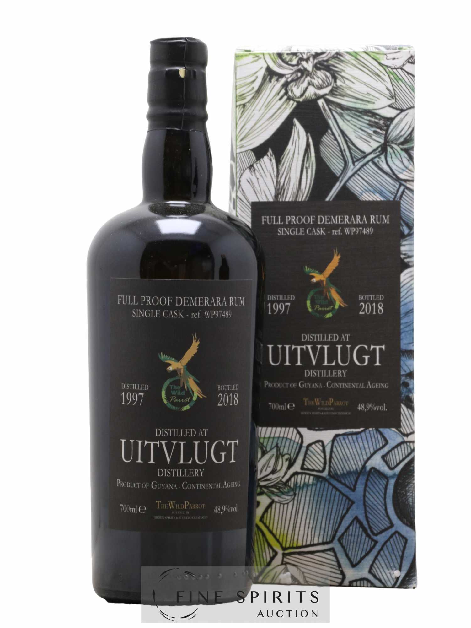 Uitvlugt 1997 Hidden Spirits The Wild Parrot Single Cask n°WP97489 - bottled 2018 Full Proof