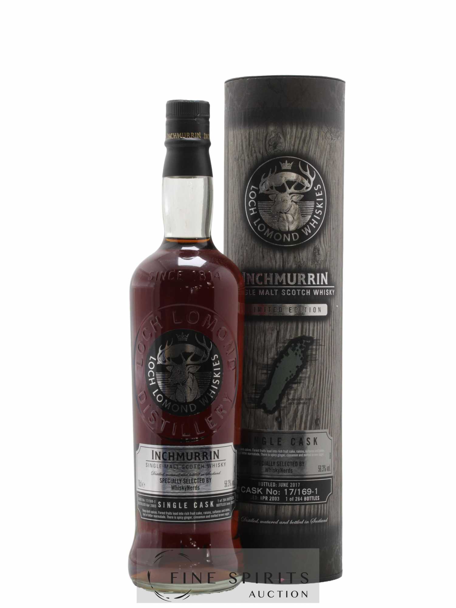 Inchmurrin 2003 Of. Single Cask n°17-169-1 - One of 264 - bottled 2017 WhiskyNerds