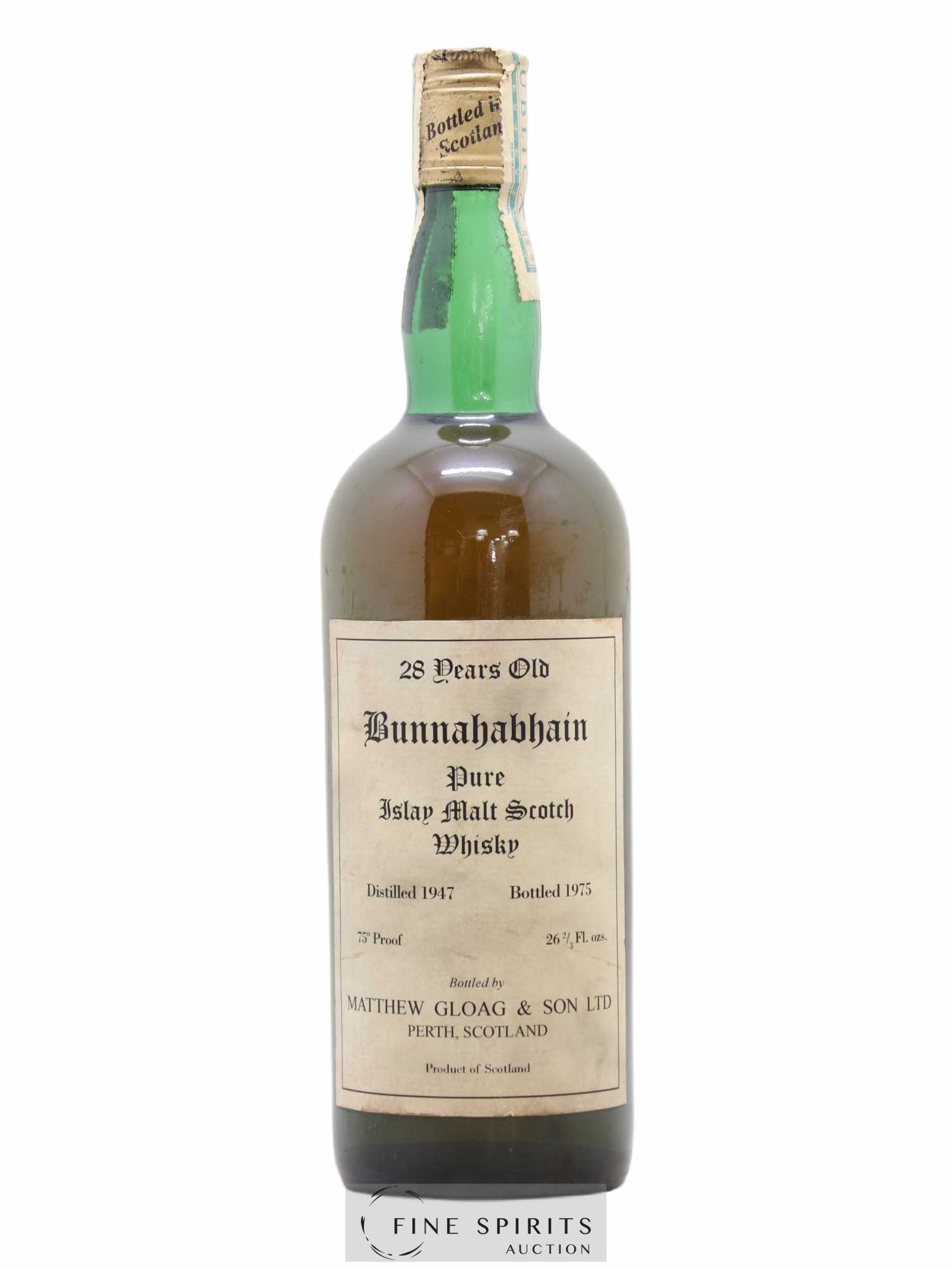 Bunnahabhain 28 years 1947 Matthew Gloag & Son bottled 1975