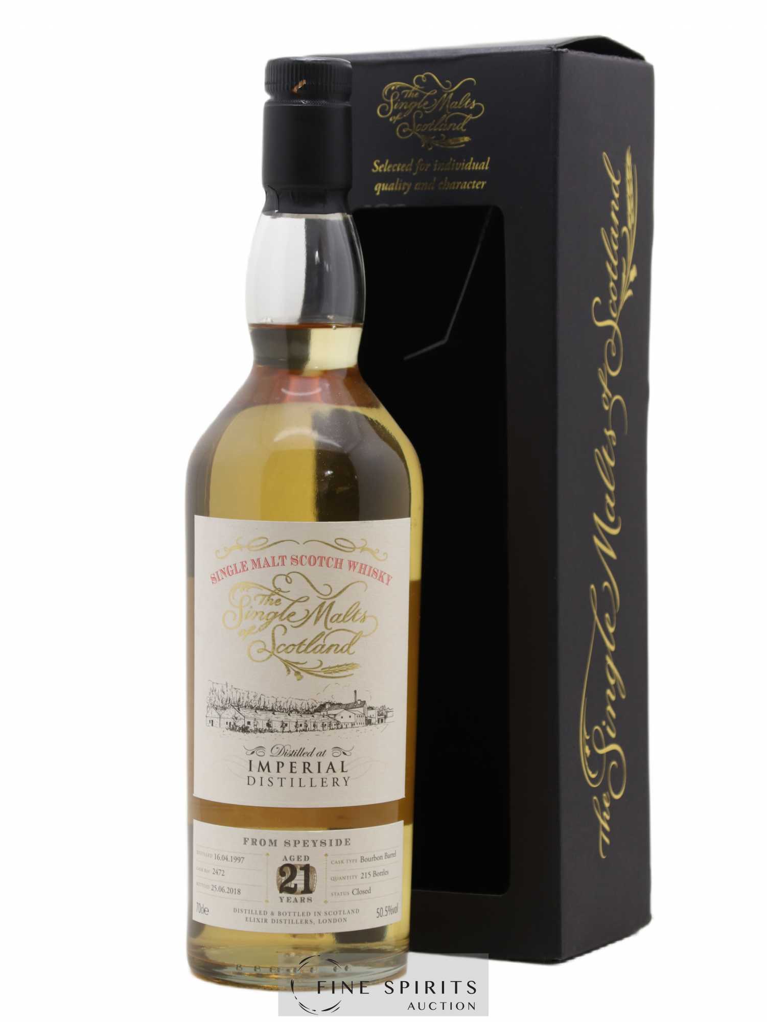 Imperial 21 years 1997 Elixir Distillers Bourbon Barrel n°2472 - One of 215 - bottled 2018 The Single Malts of Scotland