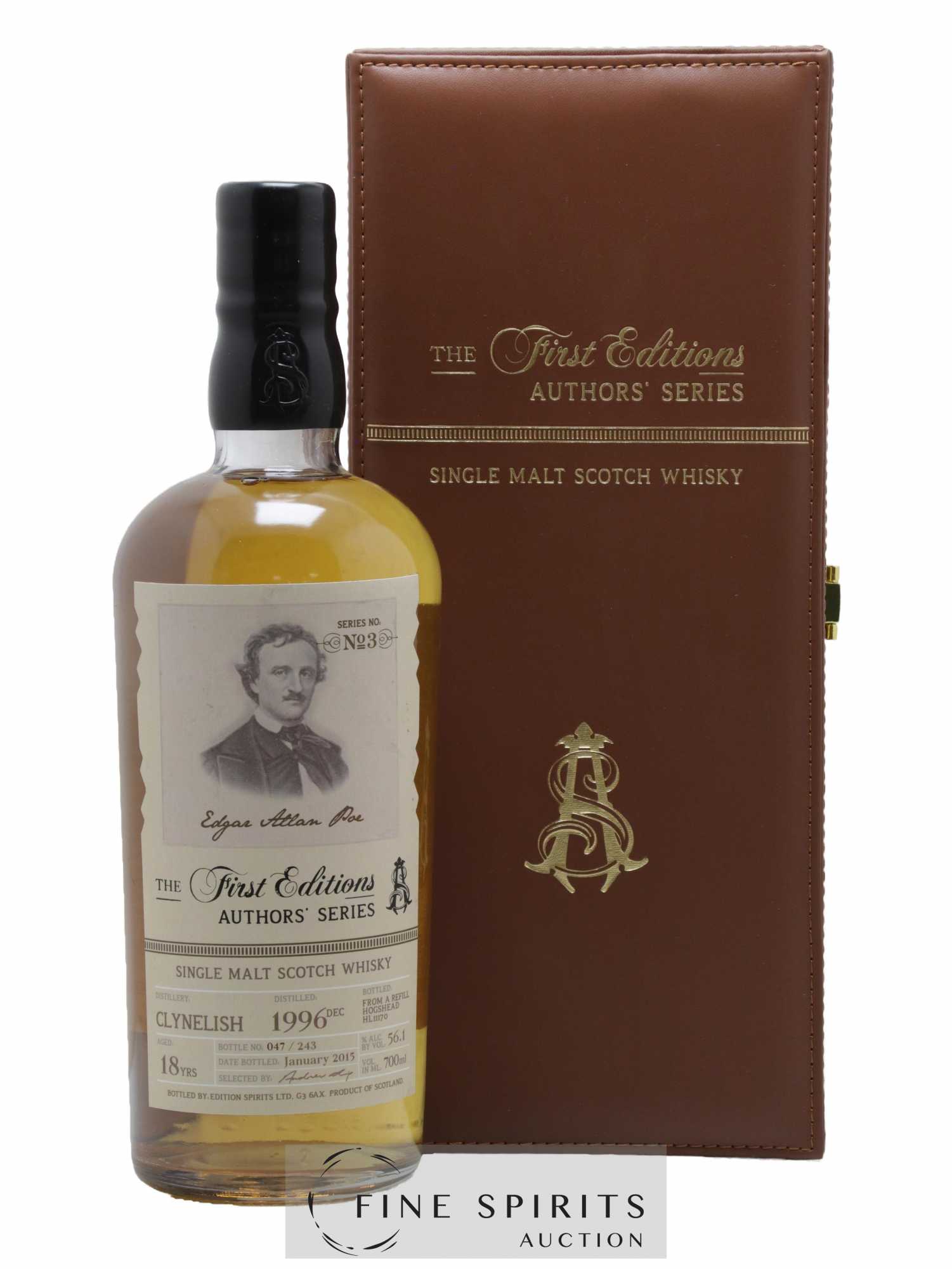 Clynelish 18 years 1996 Edition Spirits Author's Series n°3 Hogshead HL 11170 - One of 243 - bottled 2015 The First Editions
