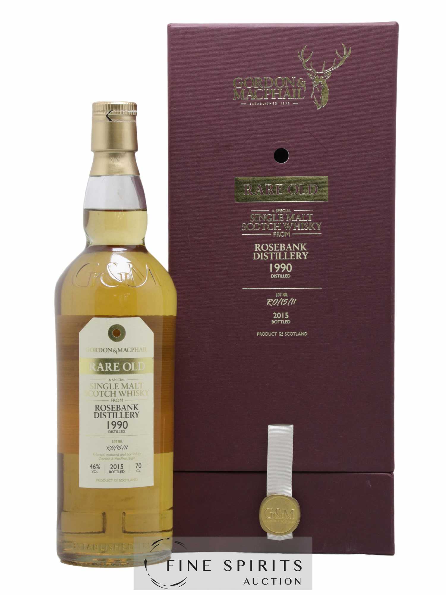 Rosebank 1990 Gordon & Macphail Rare Old Lot n°R0-15-11 - bottled 2015