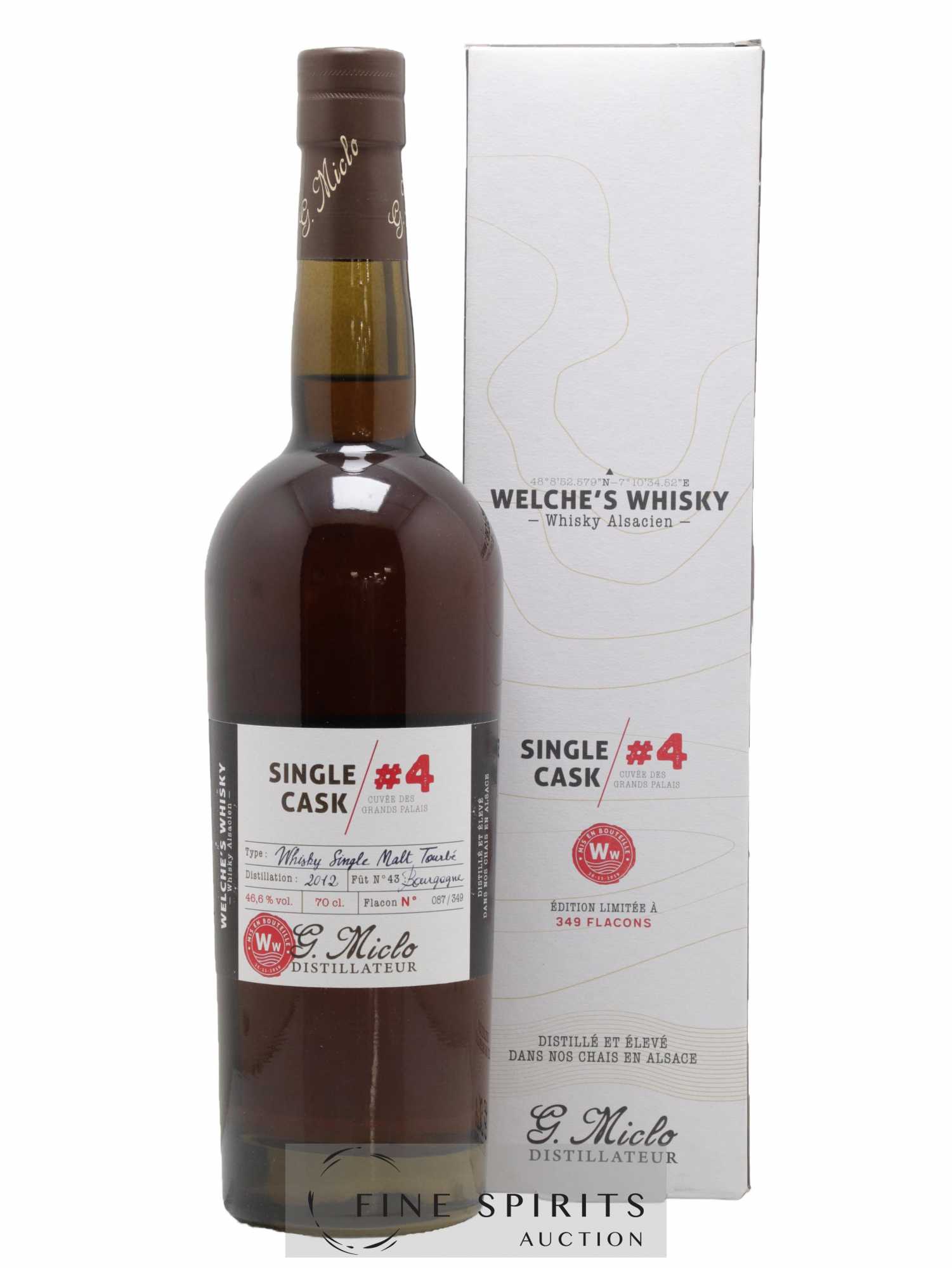 G. Miclo 2012 Of. Single Cask n°4 Fût n°43 - One of 349 Cuvée des Grands Palais