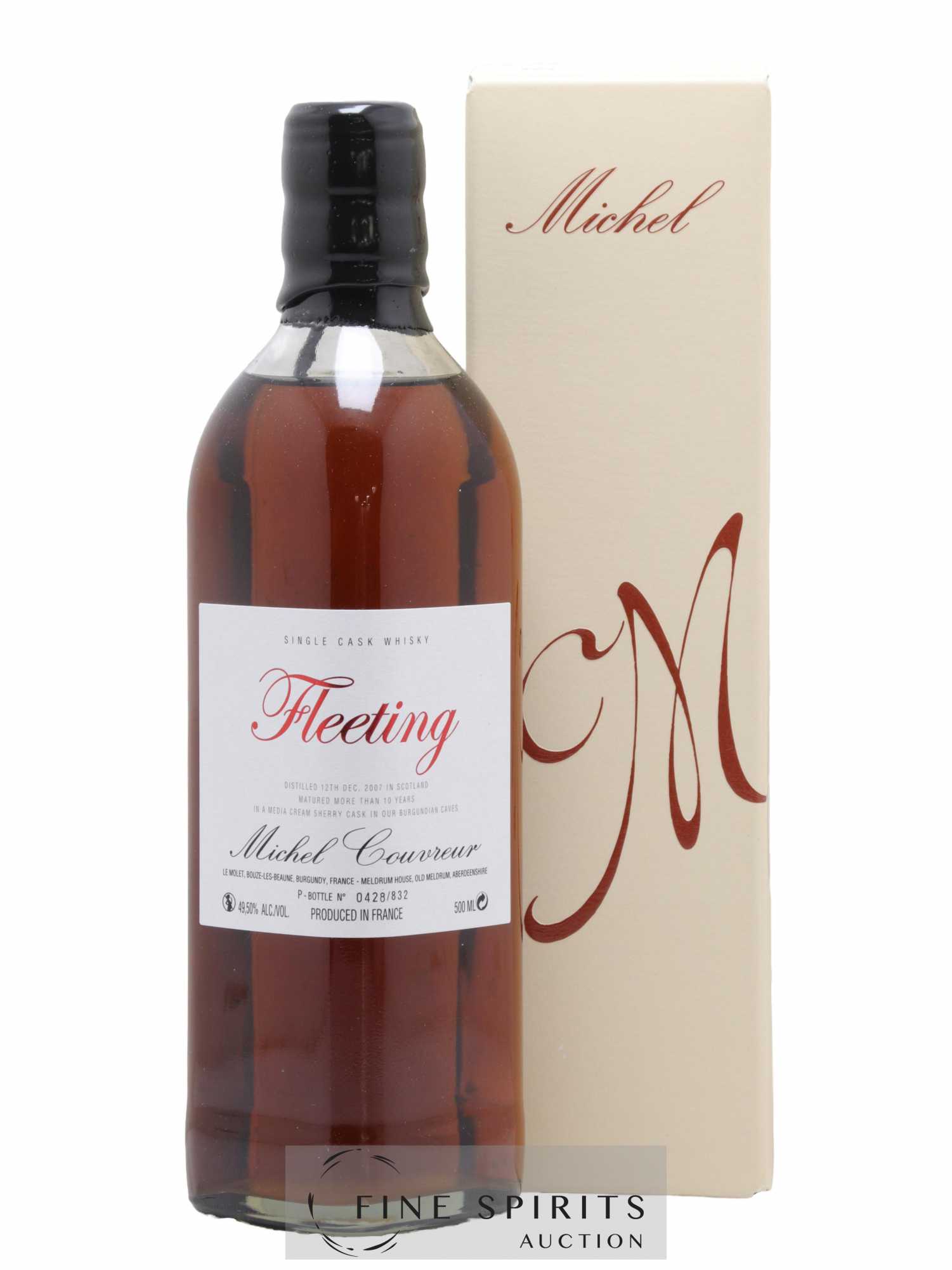 Michel Couvreur 2007 Of. Fleeting Single Cask - One of 832 (50cl.)
