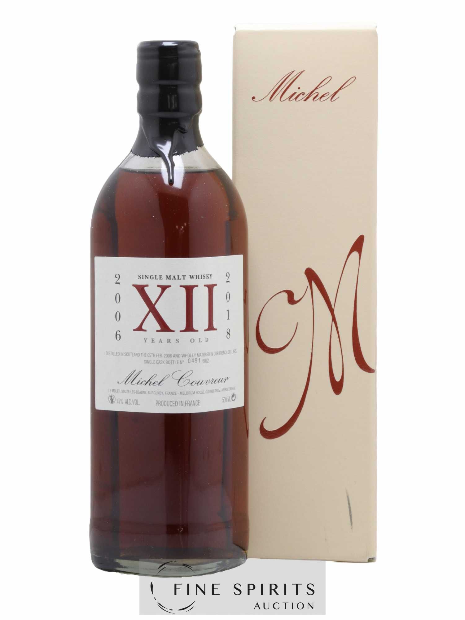 Michel Couvreur 12 years 2006 Of. XII One of 962 - bottled 2018 (50cl)