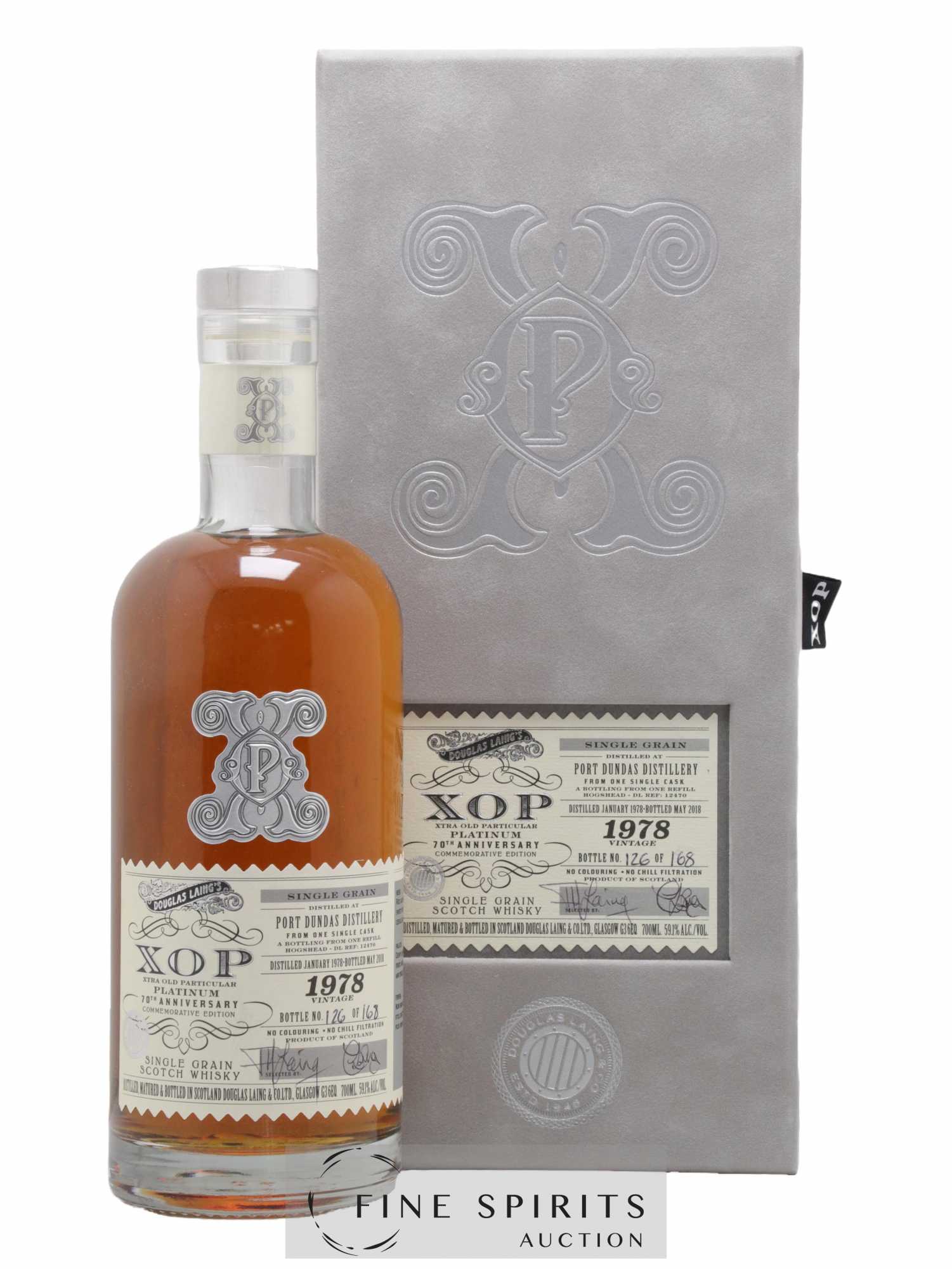 Port Dundas 1978 Douglas Laing Platinum 70th Anniversary Hogshead n°12470 - One of 168 - bottled 2018 Xtra Old Particular