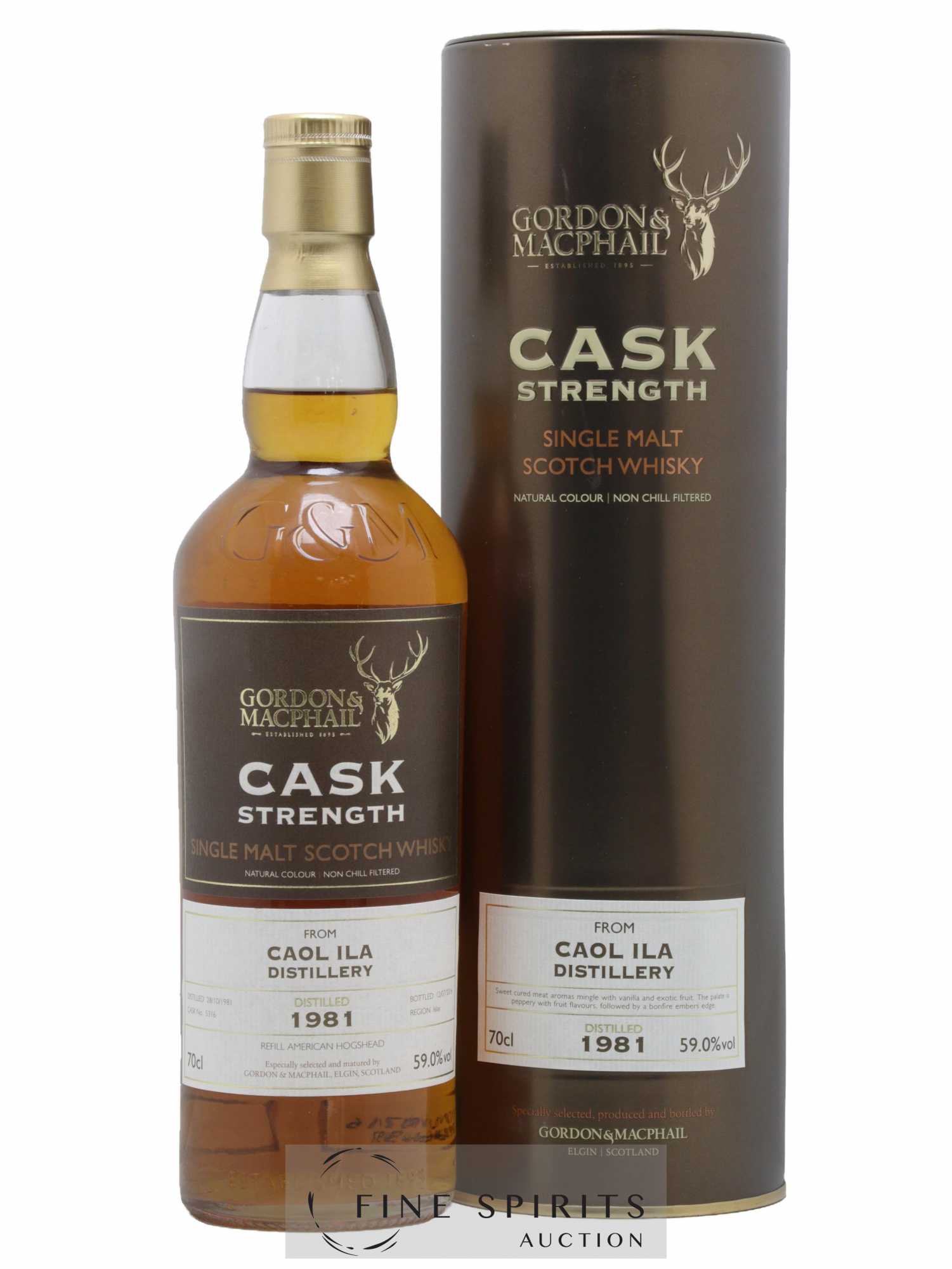 Caol Ila 1981 Gordon & MacPhail Cask Strength n° 5316 - bottled 2016