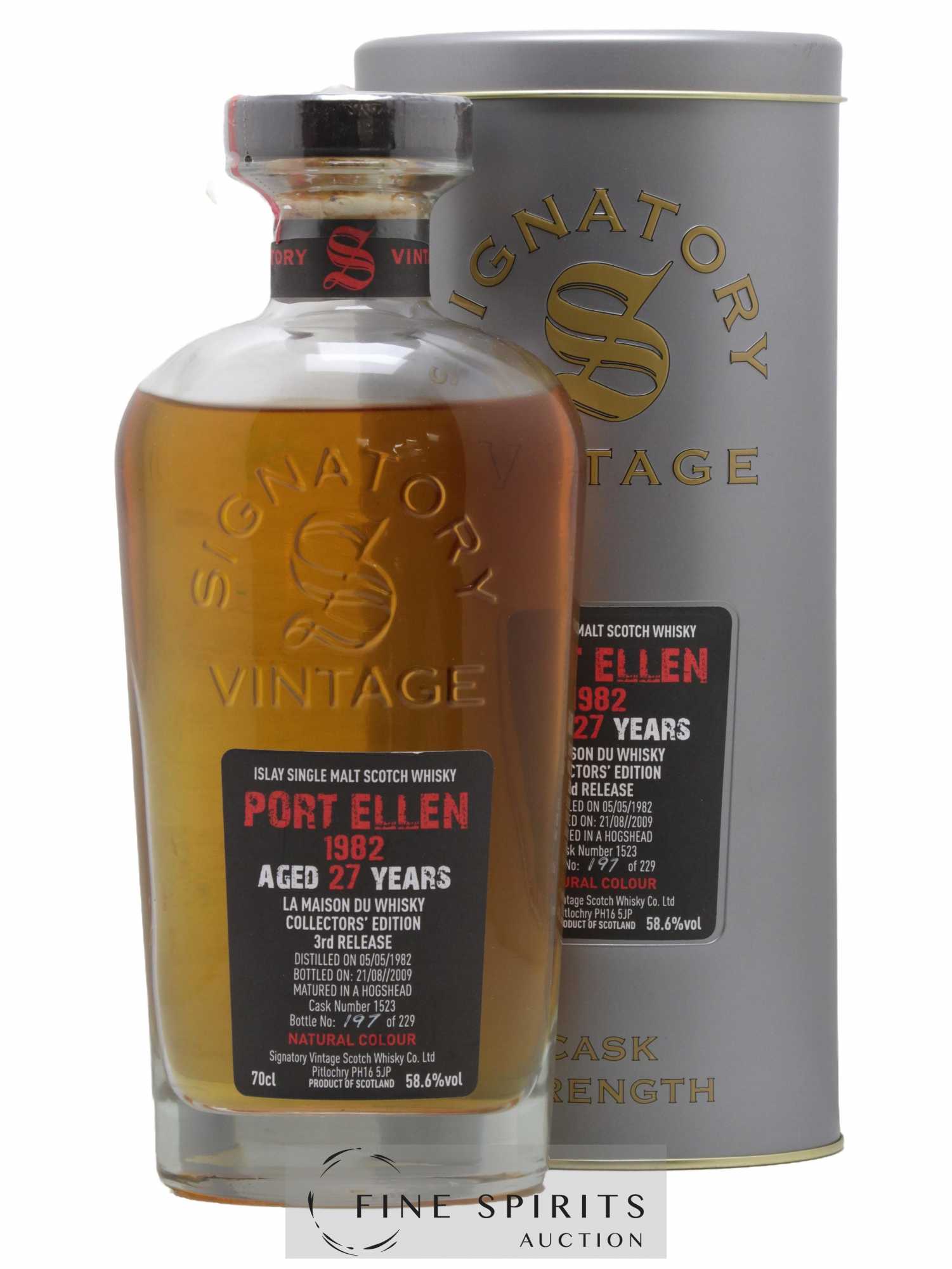 Port Ellen 27 years 1982 Signatory Vintage Collectors Edition 3rd Release Cask n°1523 - One of 229 - bottl
