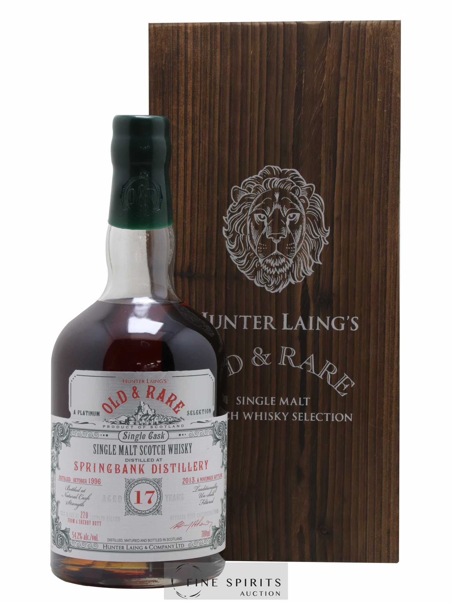 Springbank 17 years 1996 Hunter Laing One of 270 - bottled 2013 Old & Rare Platinum Selection