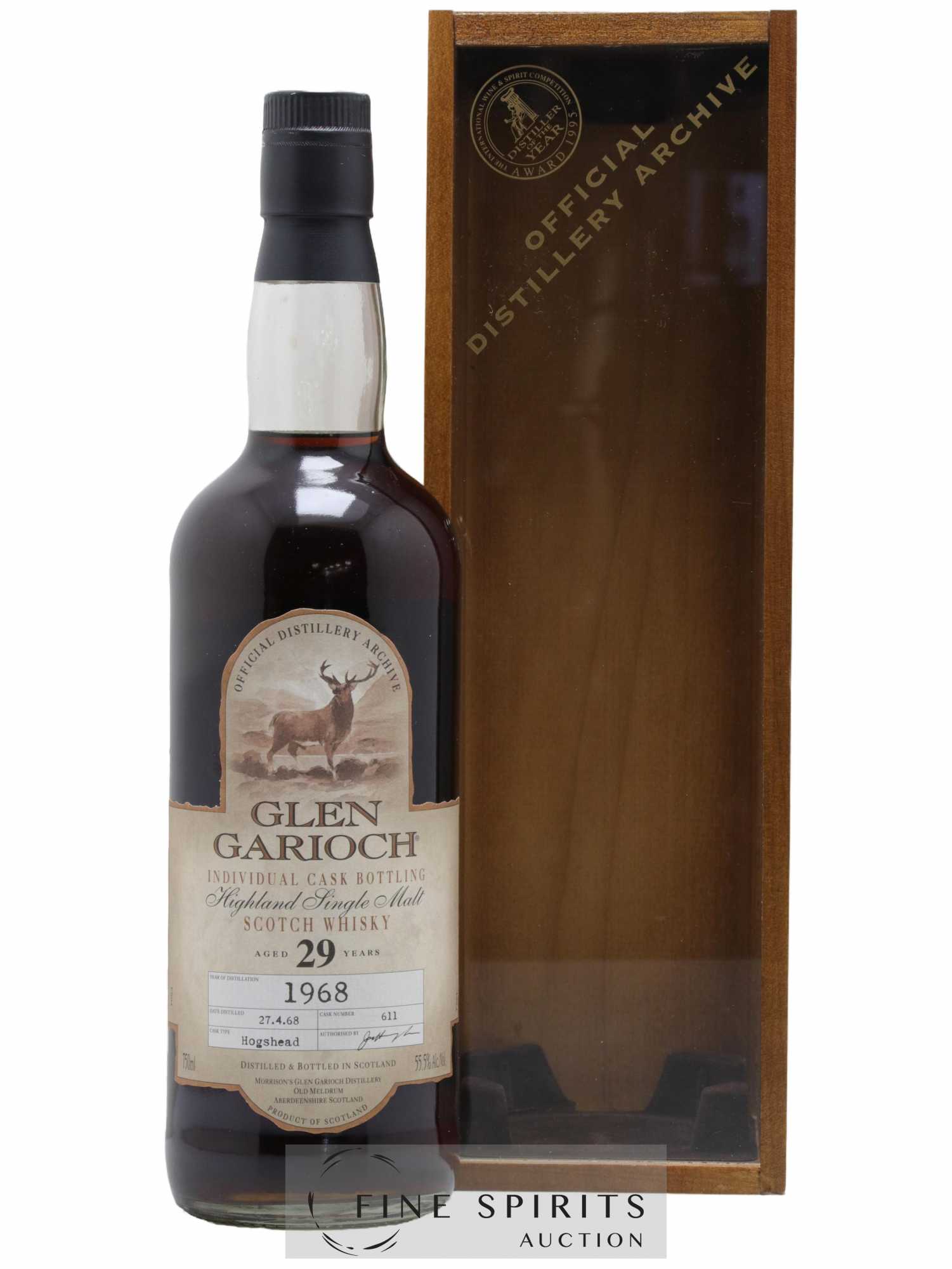Glen Garioch 29 years 1968 Of. Cask n°611 Official Distillery Archive