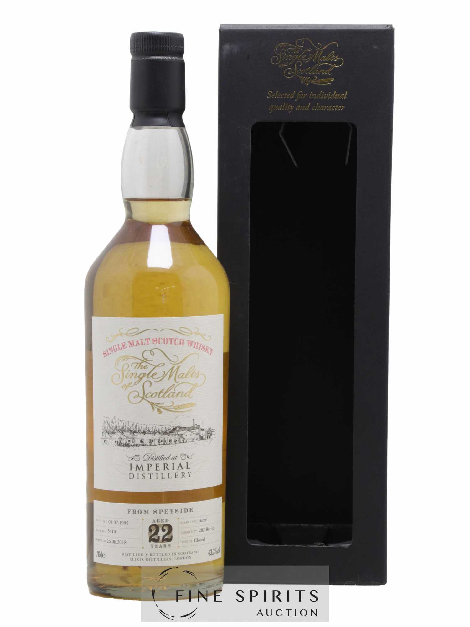 Imperial 22 years 1995 Elixir Distillers Cask n°5410 - One of 202 - bottled 2018 The Single Malts of Scotland