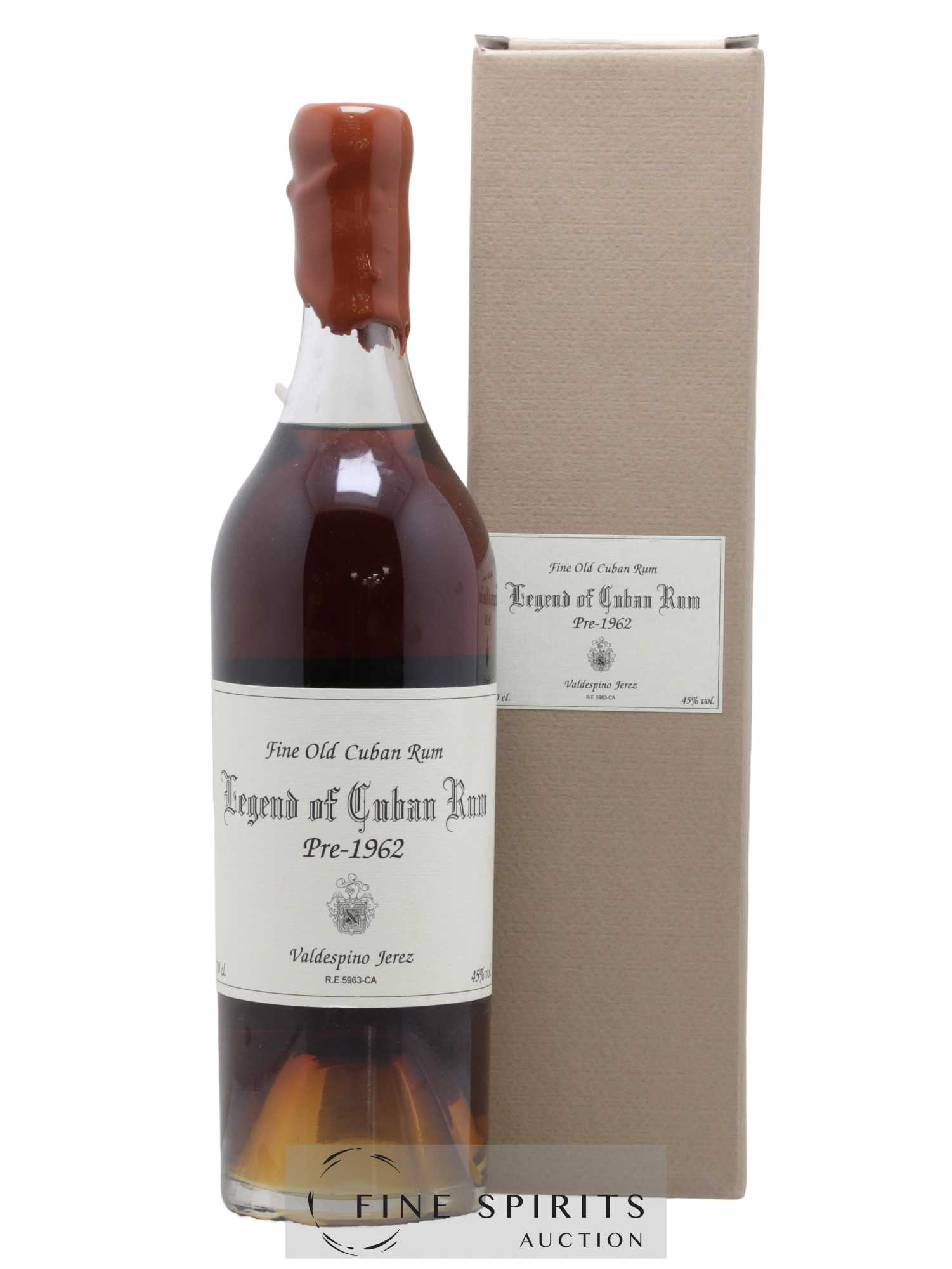Buy Legend of Cuban Rum Valdespino Pre-1962 (lot: 2058)