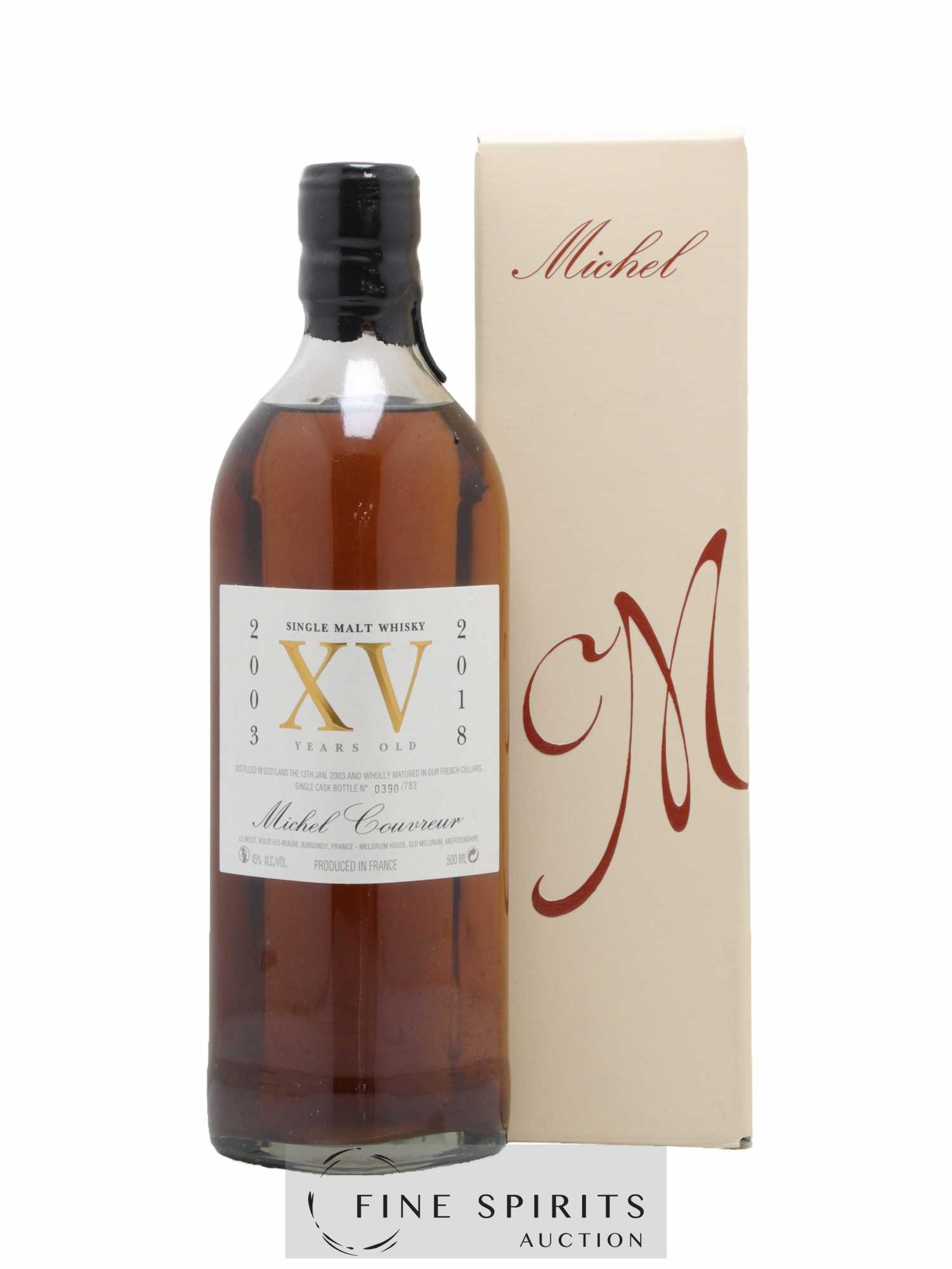 Michel Couvreur 15 years 2003 Of. XV One of 783 - bottled 2018 (50cl.)