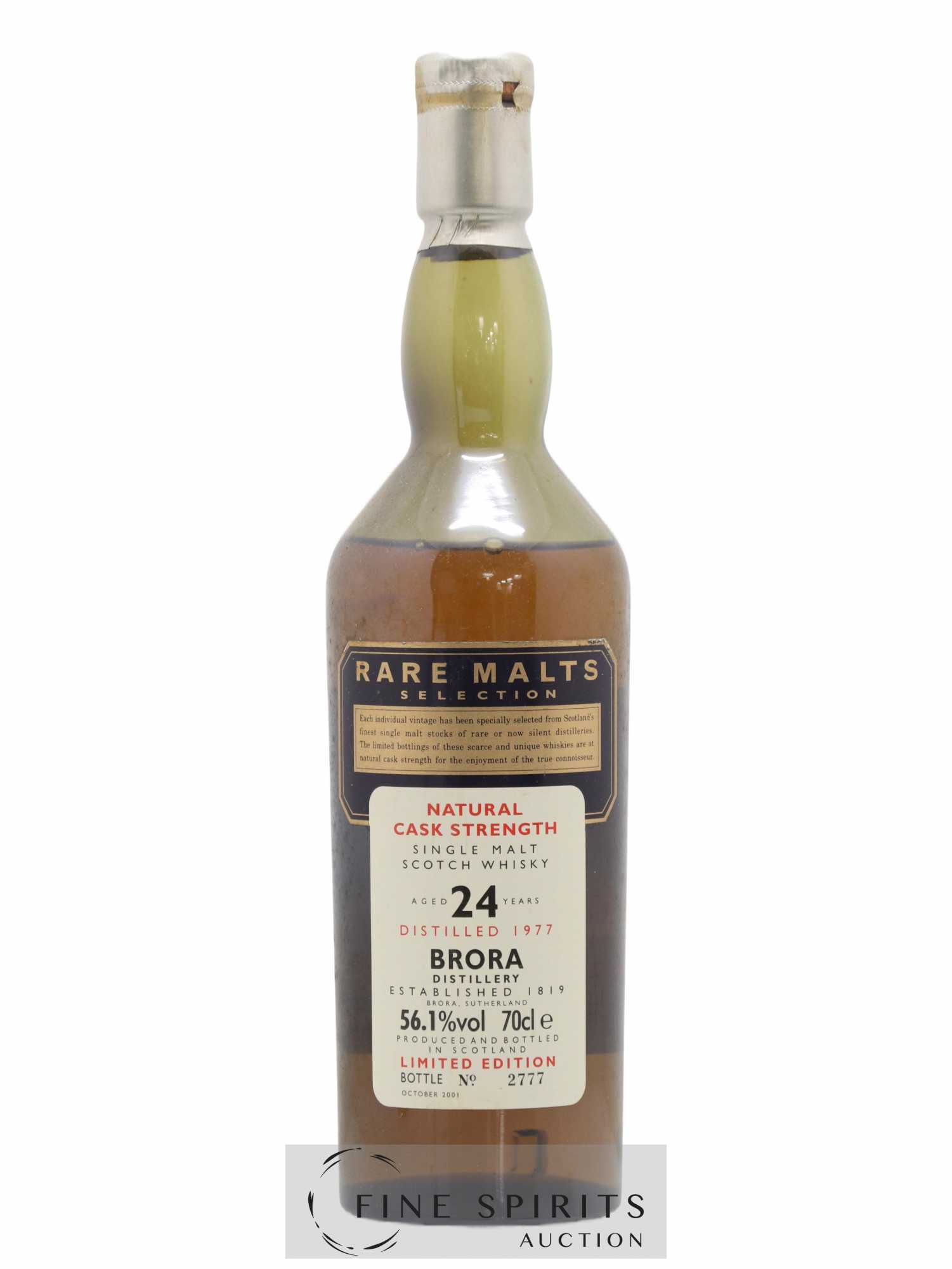 Brora 24 years 1977 Of. Rare Malts Selection Natural Cask Strengh - bottled 2001 Limited Edition