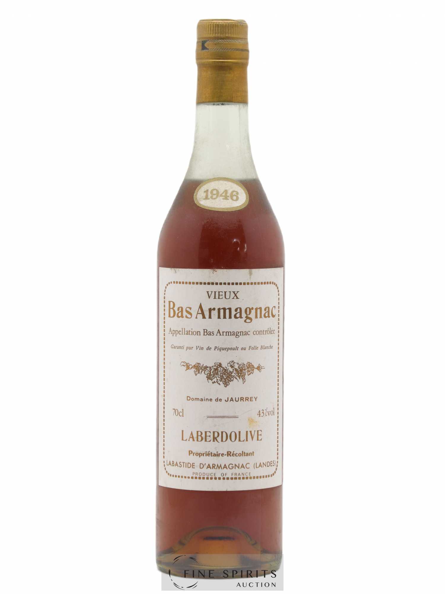 Laberdolive 1946 Of. Domaine de Jaurrey