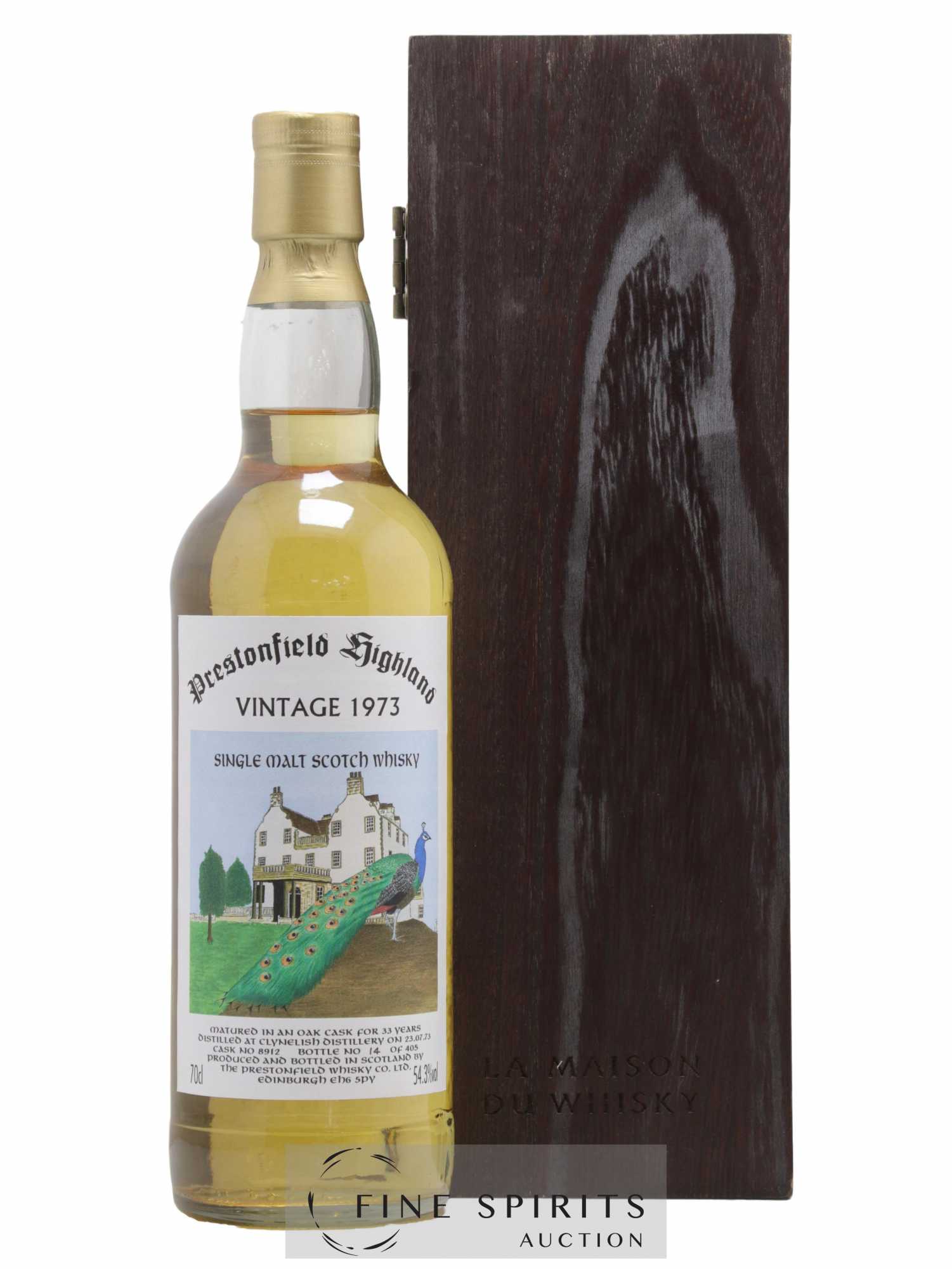Clynelish 33 years 1973 Signatory Vintage Prestonfield Highland Cask n°8912 - One of 405