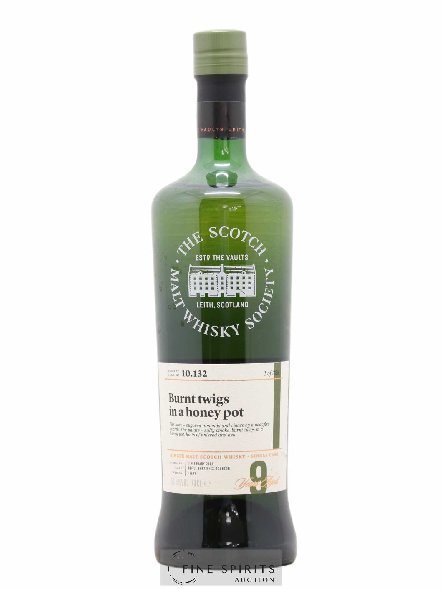 Burnt Twigs in a Honey Pot 9 years 2008 The Scotch Malt Whisky Society Cask n°10.132 - One of 228
