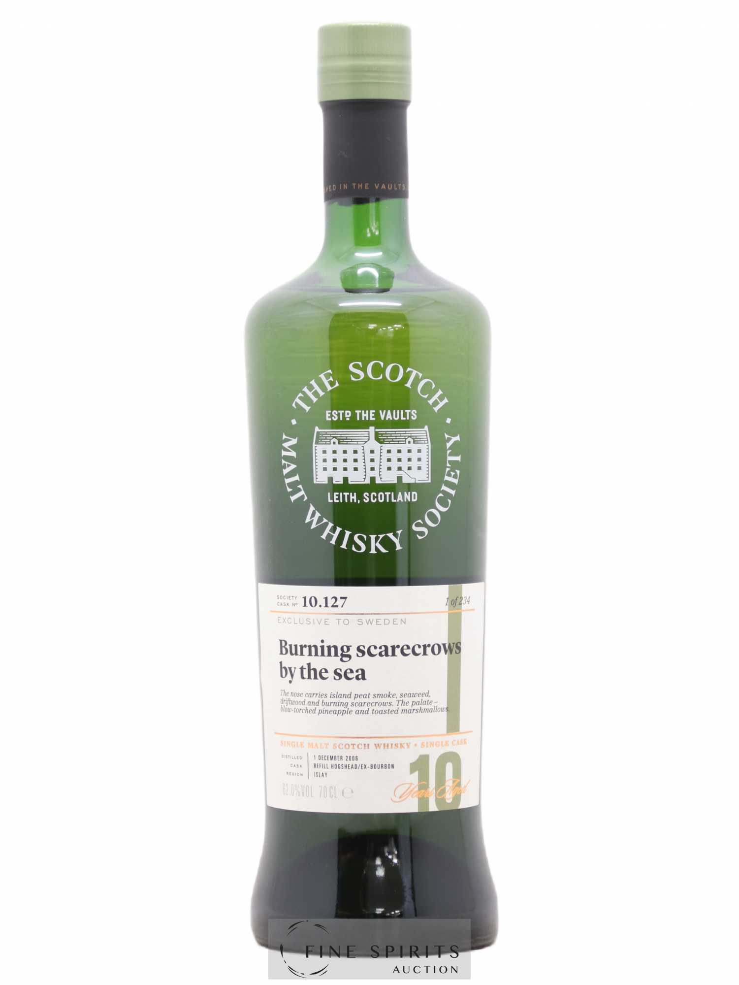 Burning Scarecrows by the Sea 10 years 2006 The Scotch Malt Whisky Society Cask n°10.127 - One of 234 Exclusive to Sweden