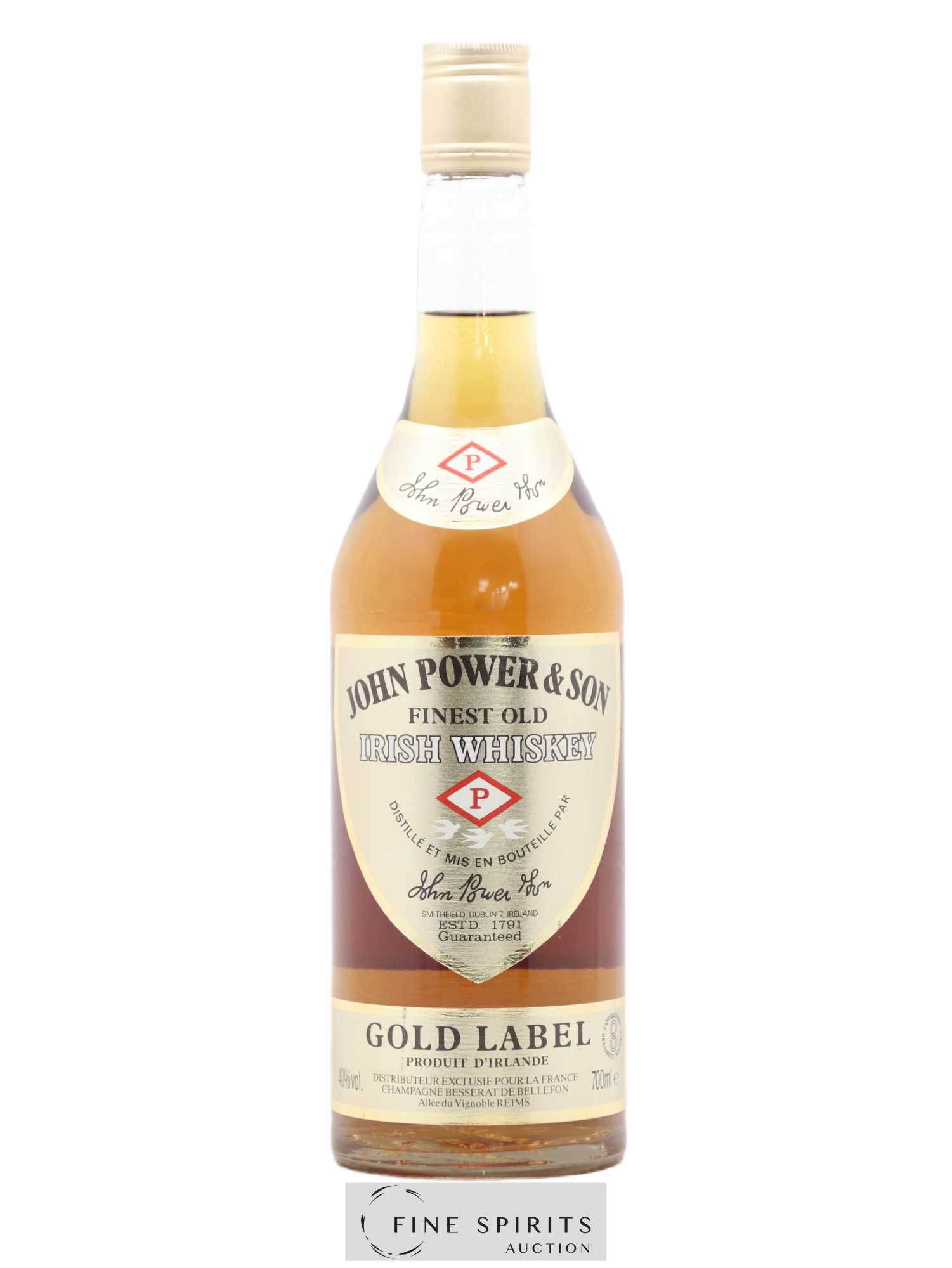 Power's Irish Of. Gold Label Besserat de Bellefon Import