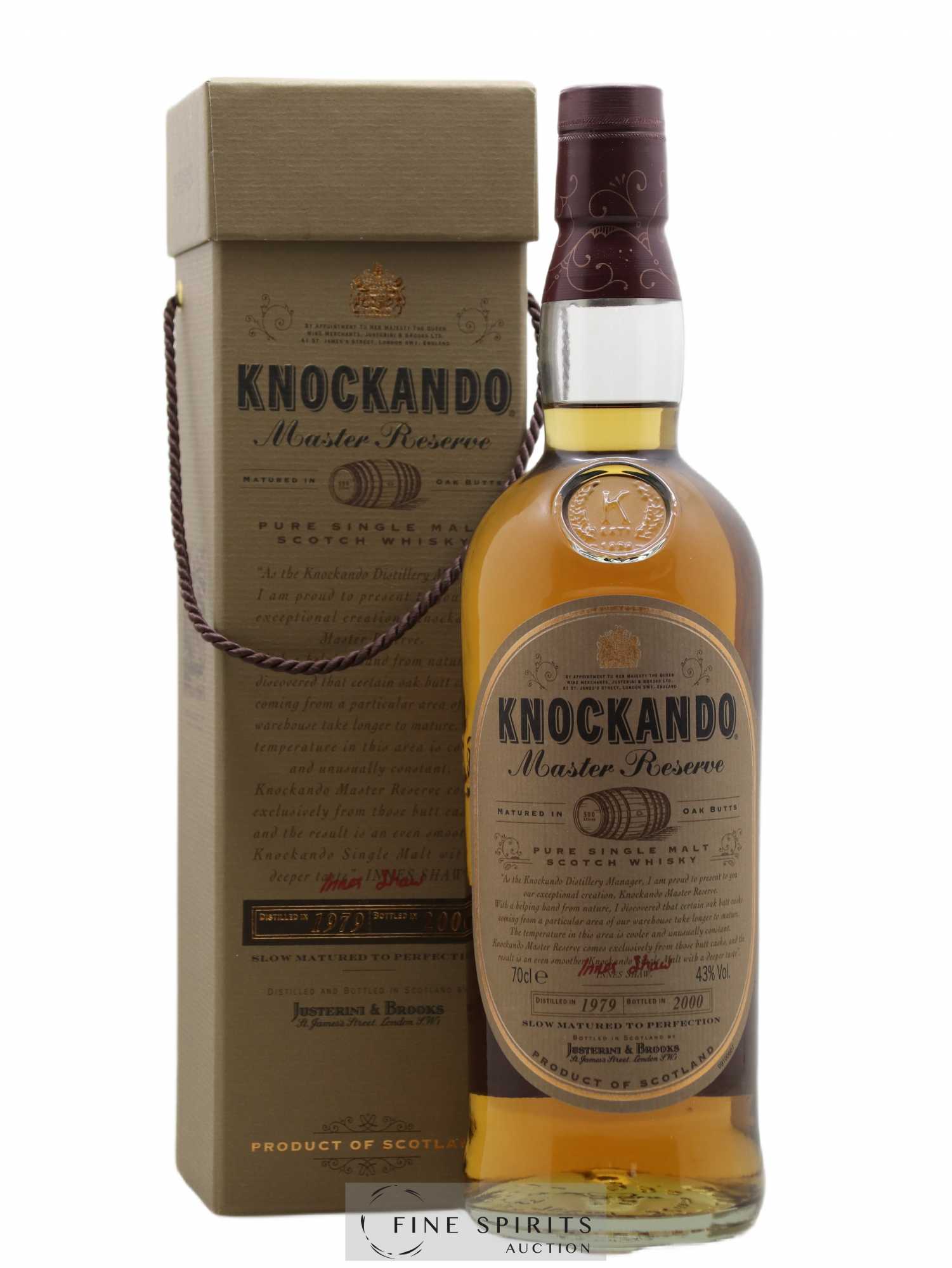Knockando 1979 Of. Master Reserve Oak butts - bottled 2000
