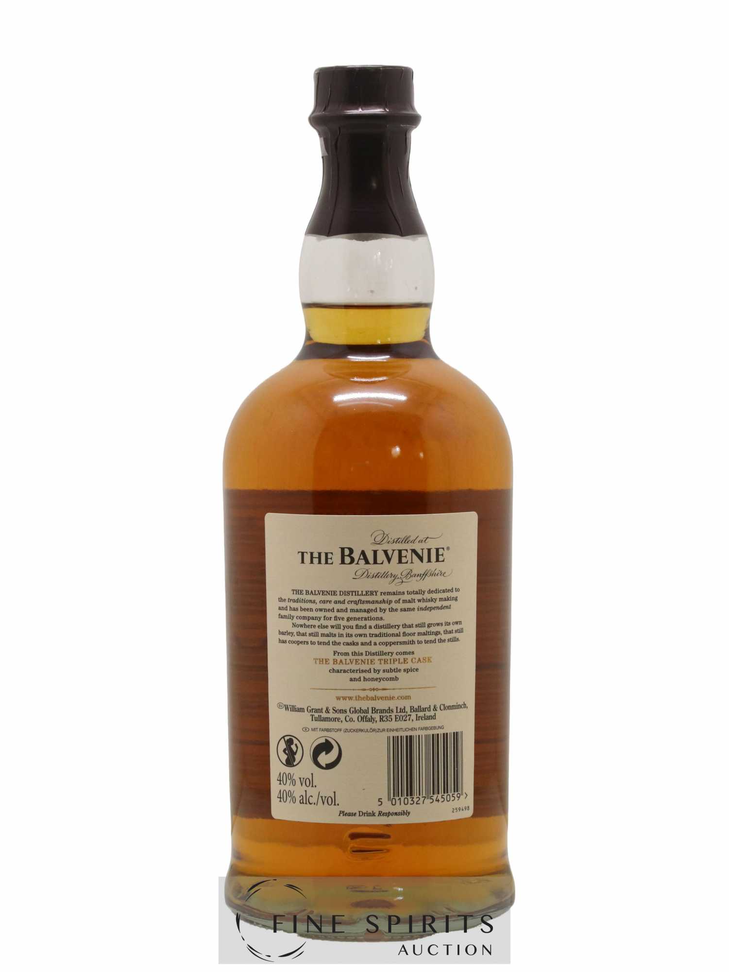 Buy Balvenie (The) 12 years Of. Triple Cask (1L.) (lot: 1088)