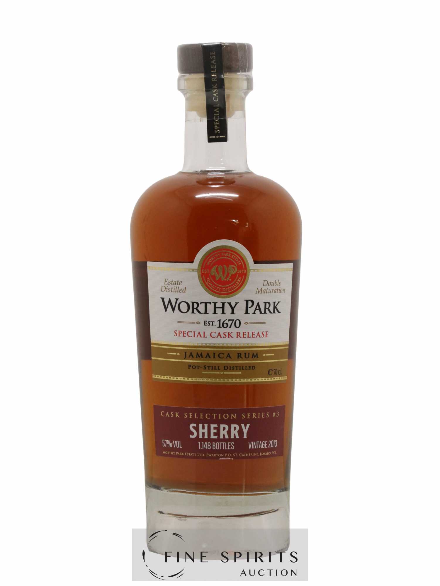 Worthy Park 2013 Of. Special Cask Release One of 1148 Cask Selection Series n°3
