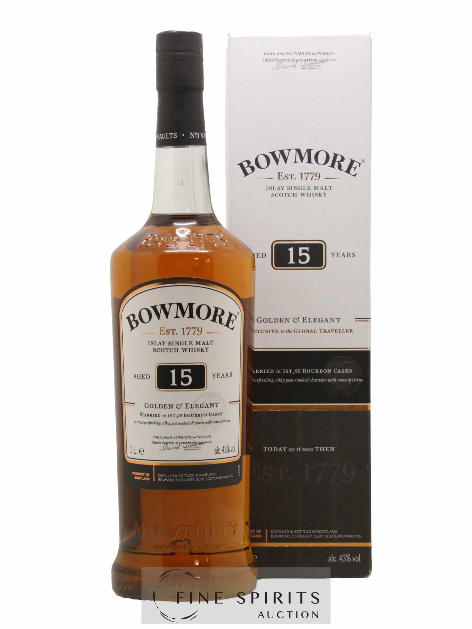 Bowmore 15 years Of. Golden & Elegant (1L.)