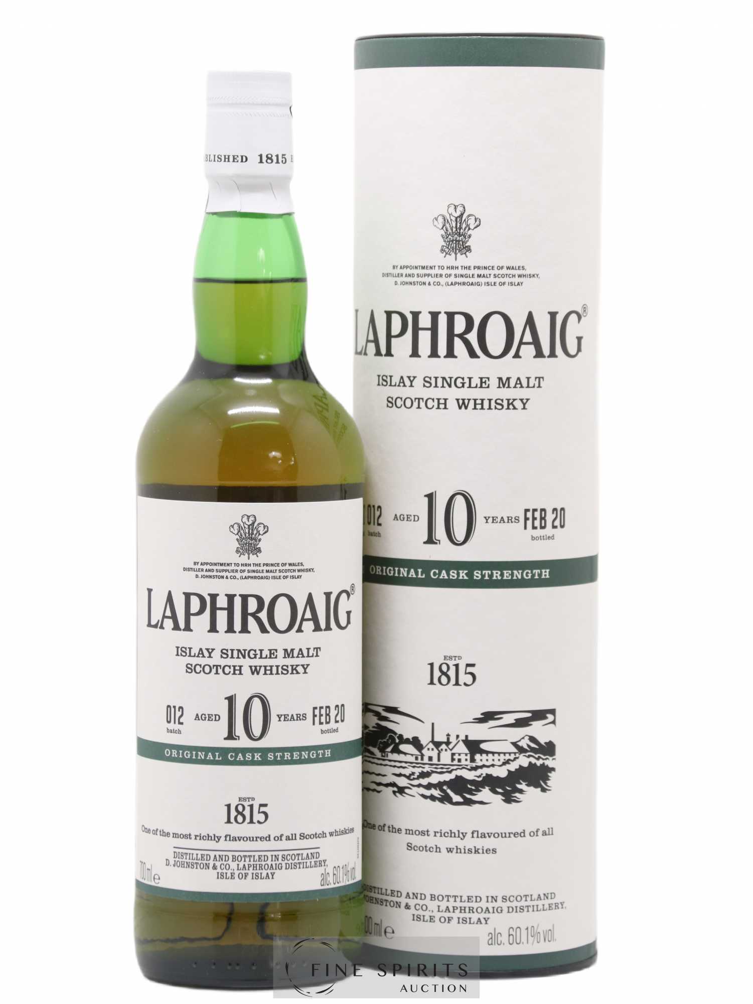 Laphroaig 10 years Of. Original Cask Strength Batch 012 - bottled 2020