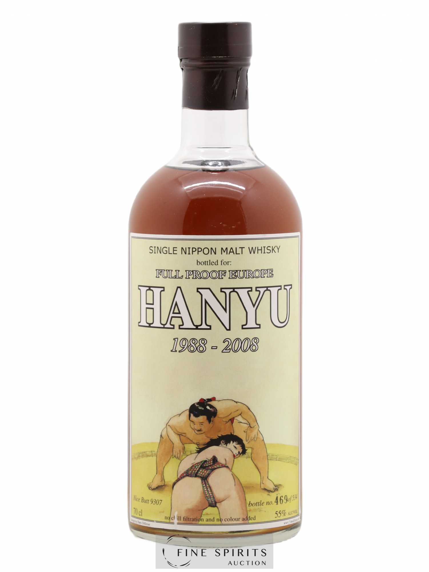 Hanyu 1988 Of. Nice Butt Cask n°9307 - One of 534 - bottled 2008 Full Proof Europe