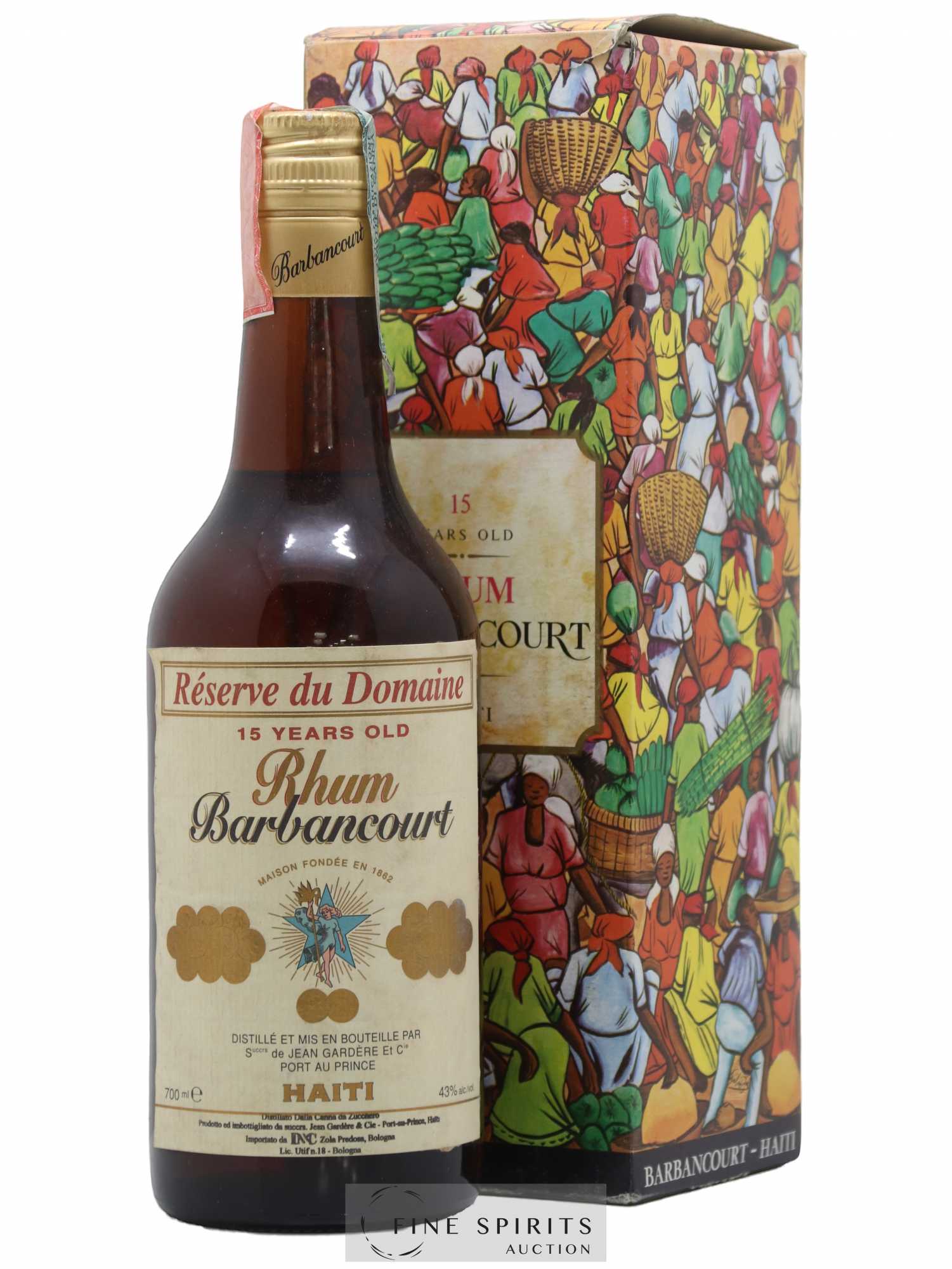 Barbancourt 15 years Of. Réserve du Domaine D&C Import