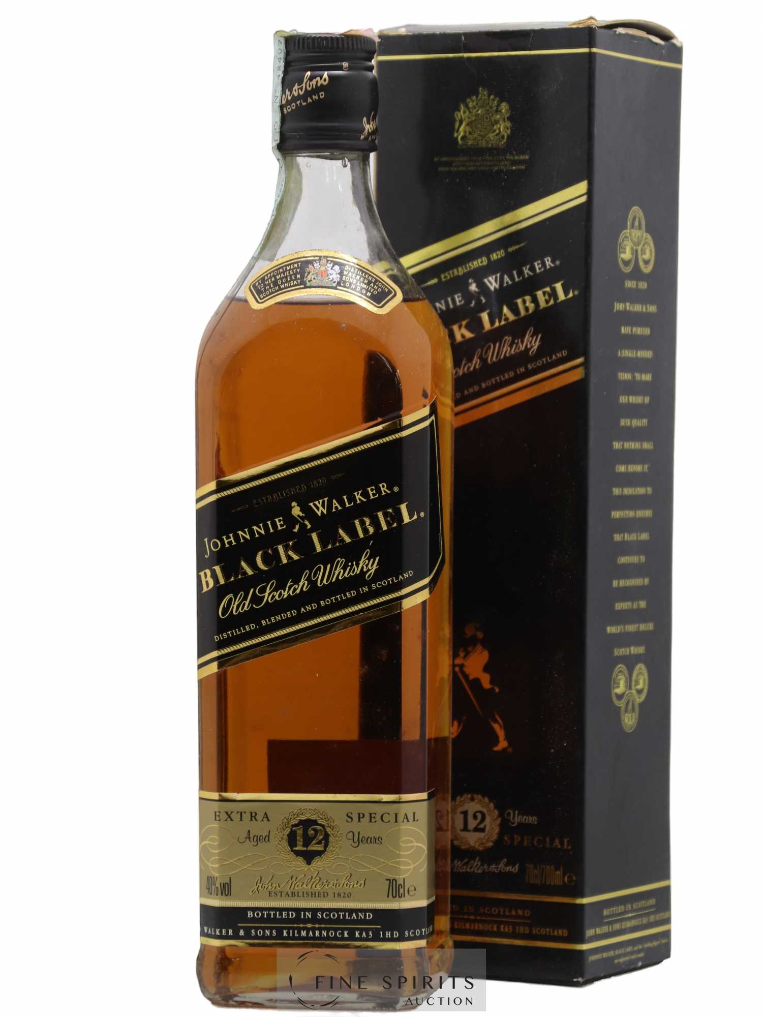 Johnnie Walker 12 years Of. Extra Special Black Label (70cl.)