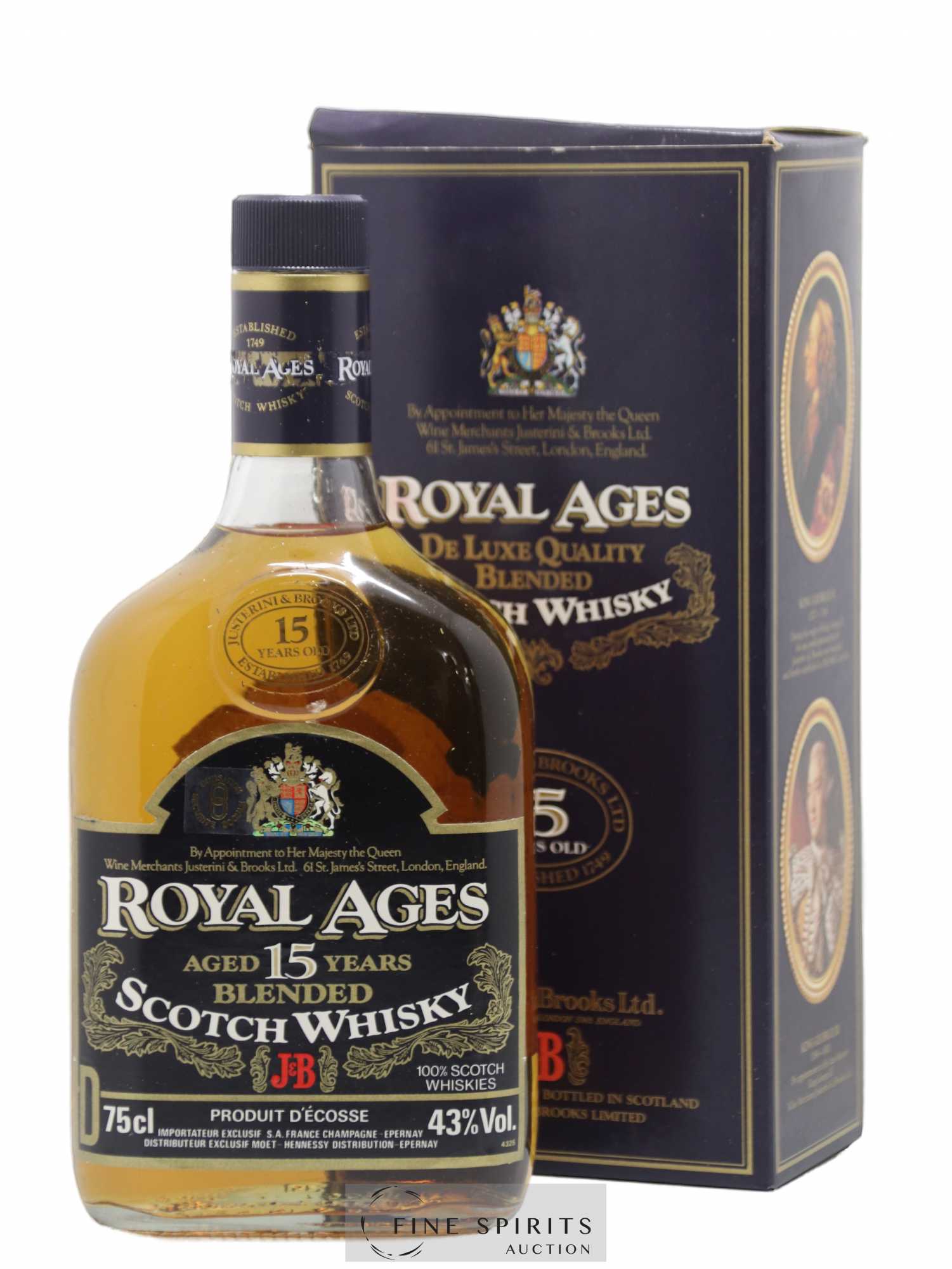 J&B 15 years Of. Royal Ages Hennessy Distribution