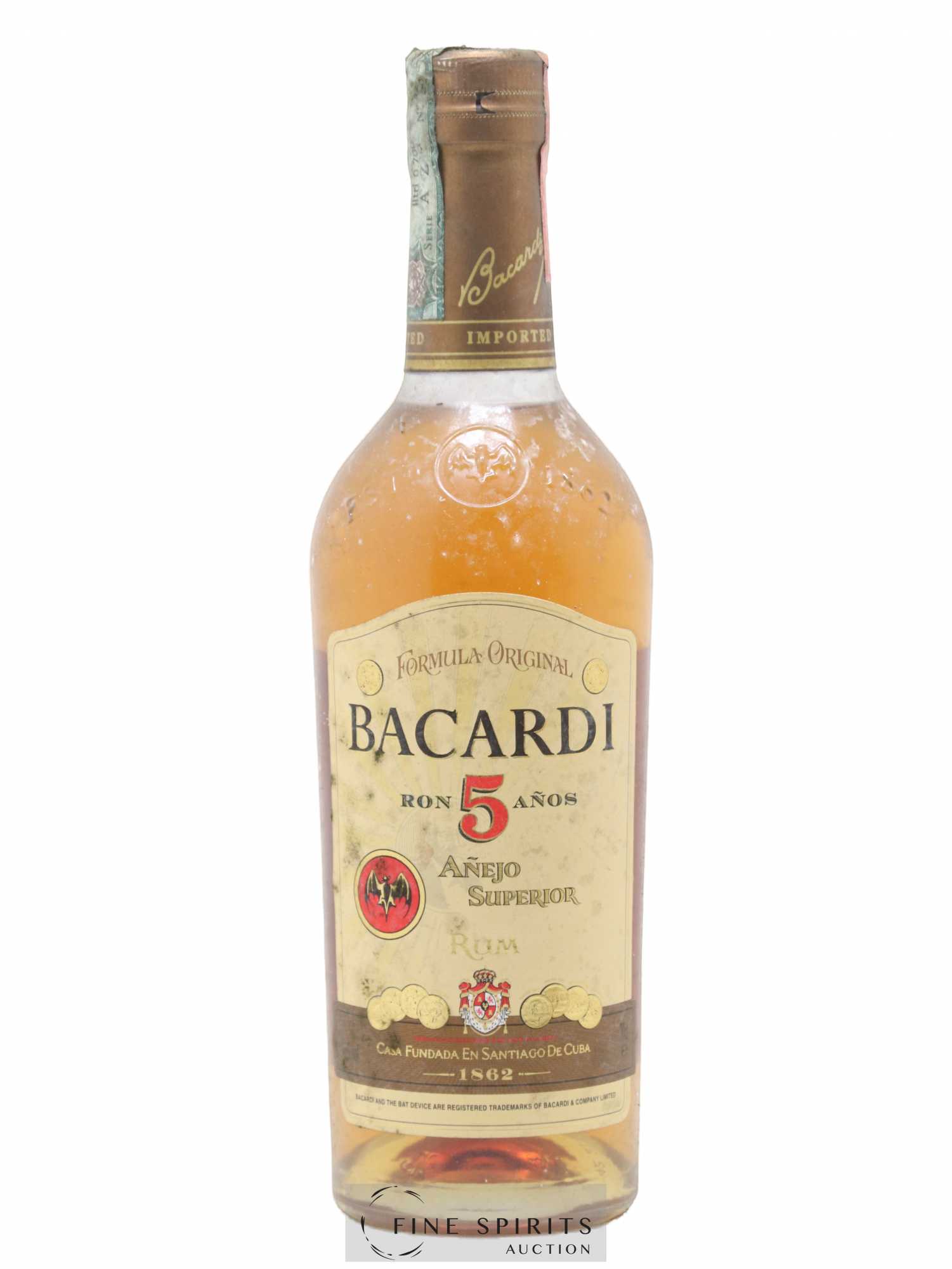 Bacardi 5 years Of. Añejo Superior Formula Original