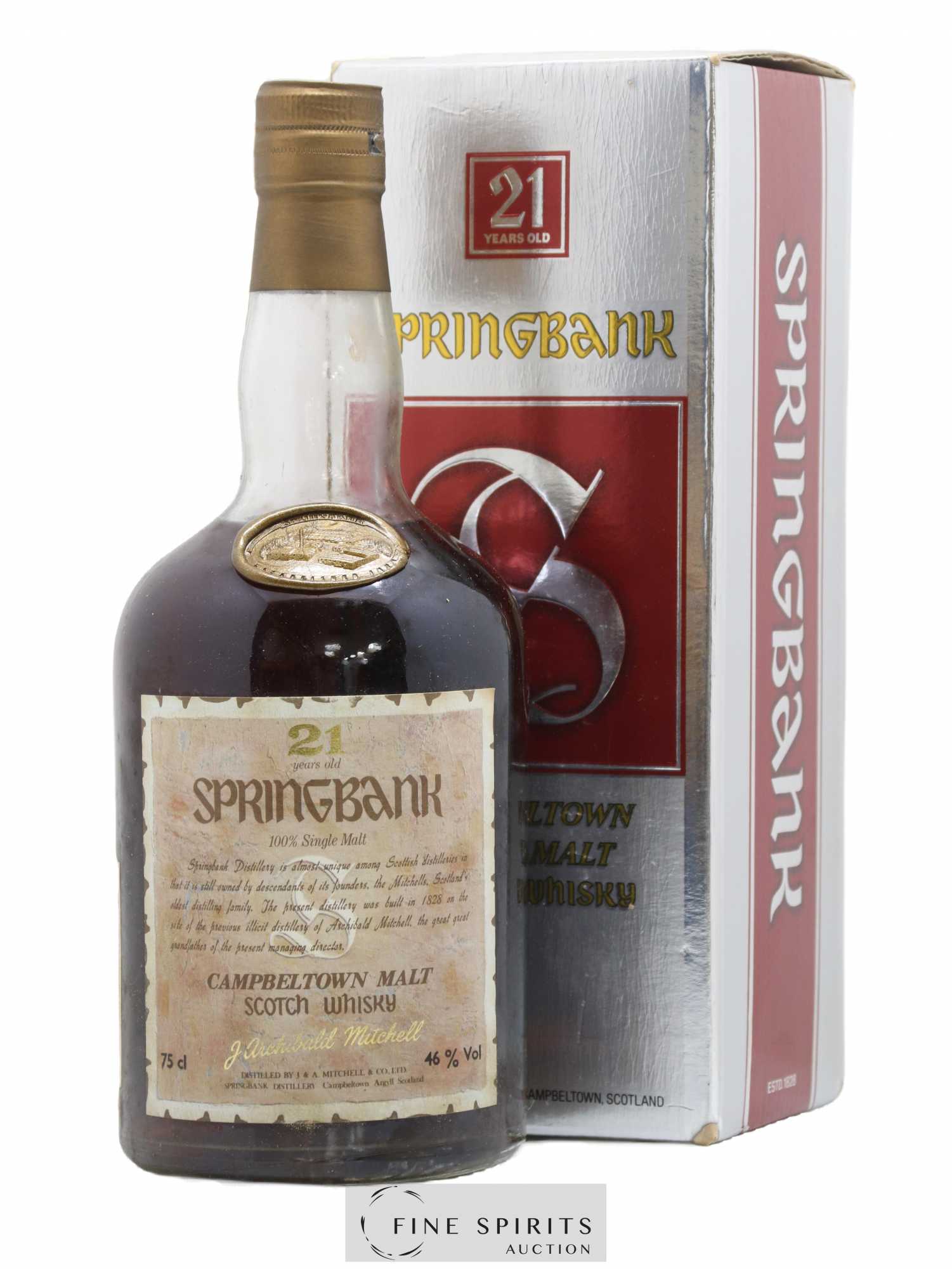 Springbank Cola Acheter Springbank 21 years Of. (75cl.) (lot: 525)