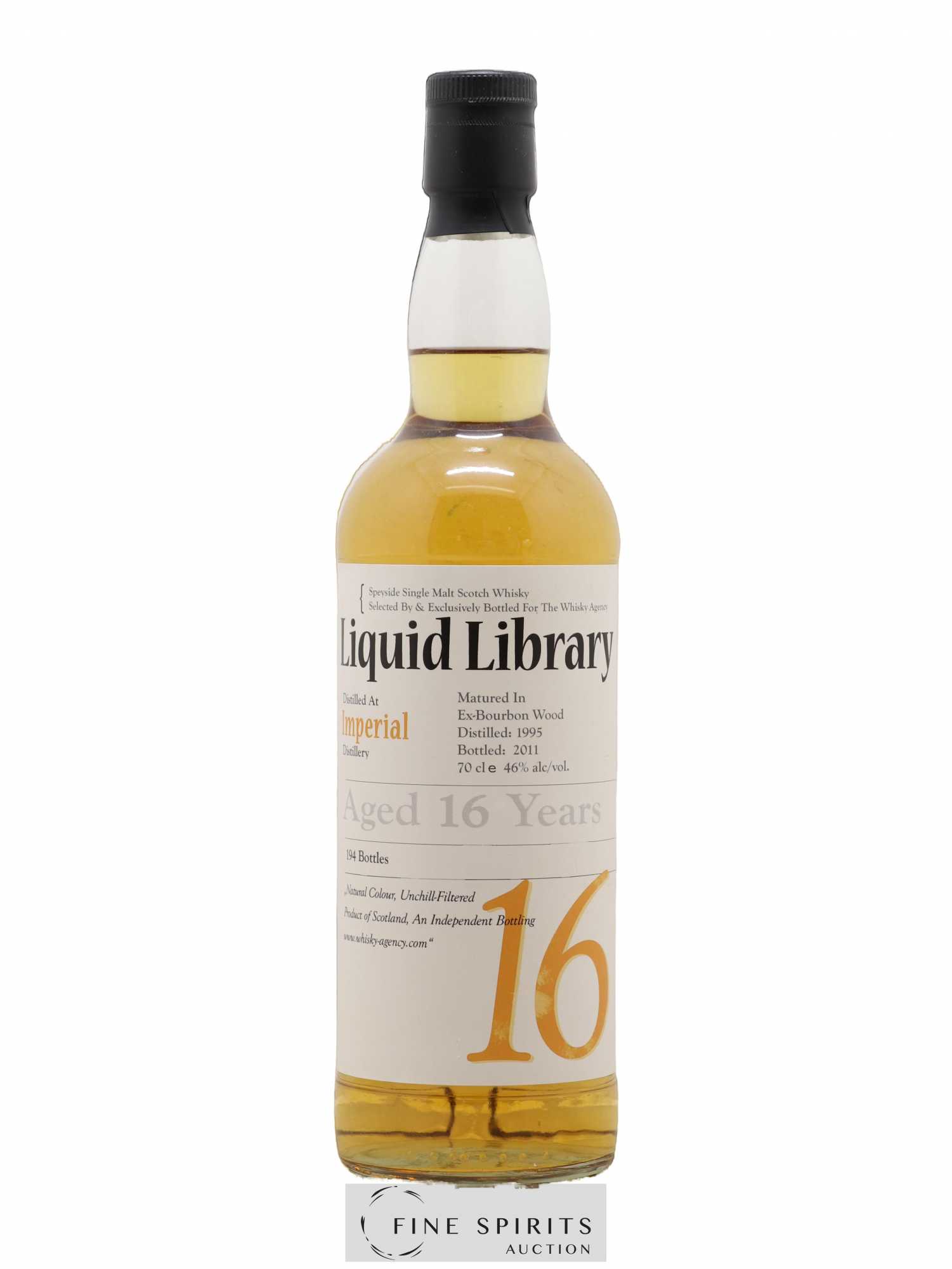 Imperial 16 years 1995 The Whisky Agency Liquid Library Ex-Bourbon Wood - One of 194 - bottled 2011